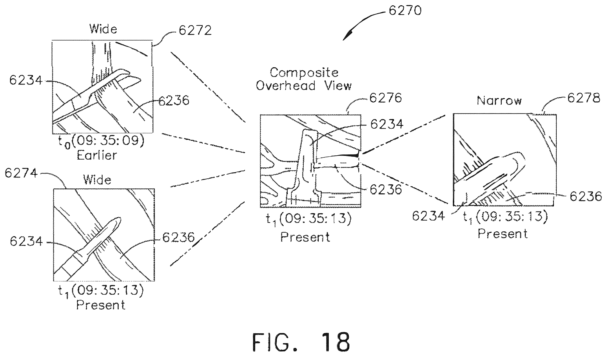Patent US12472032 Figure 18 – Monitoring of user visual gaze to control which display system displays the primary information