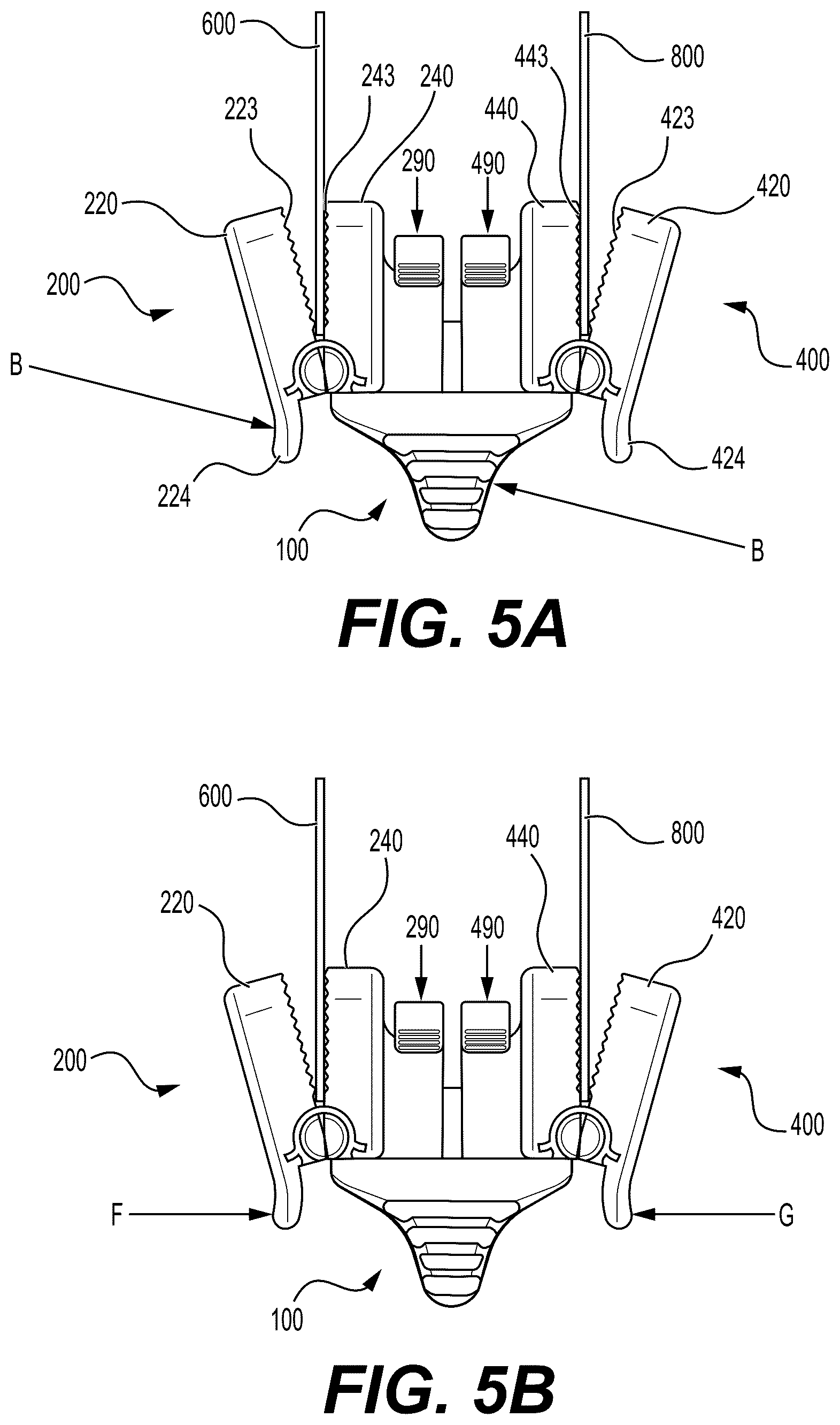 Patent US12472038 Figure 5 – Dental apparatus for holding two separated pieces of articulating paper and a method of using the same