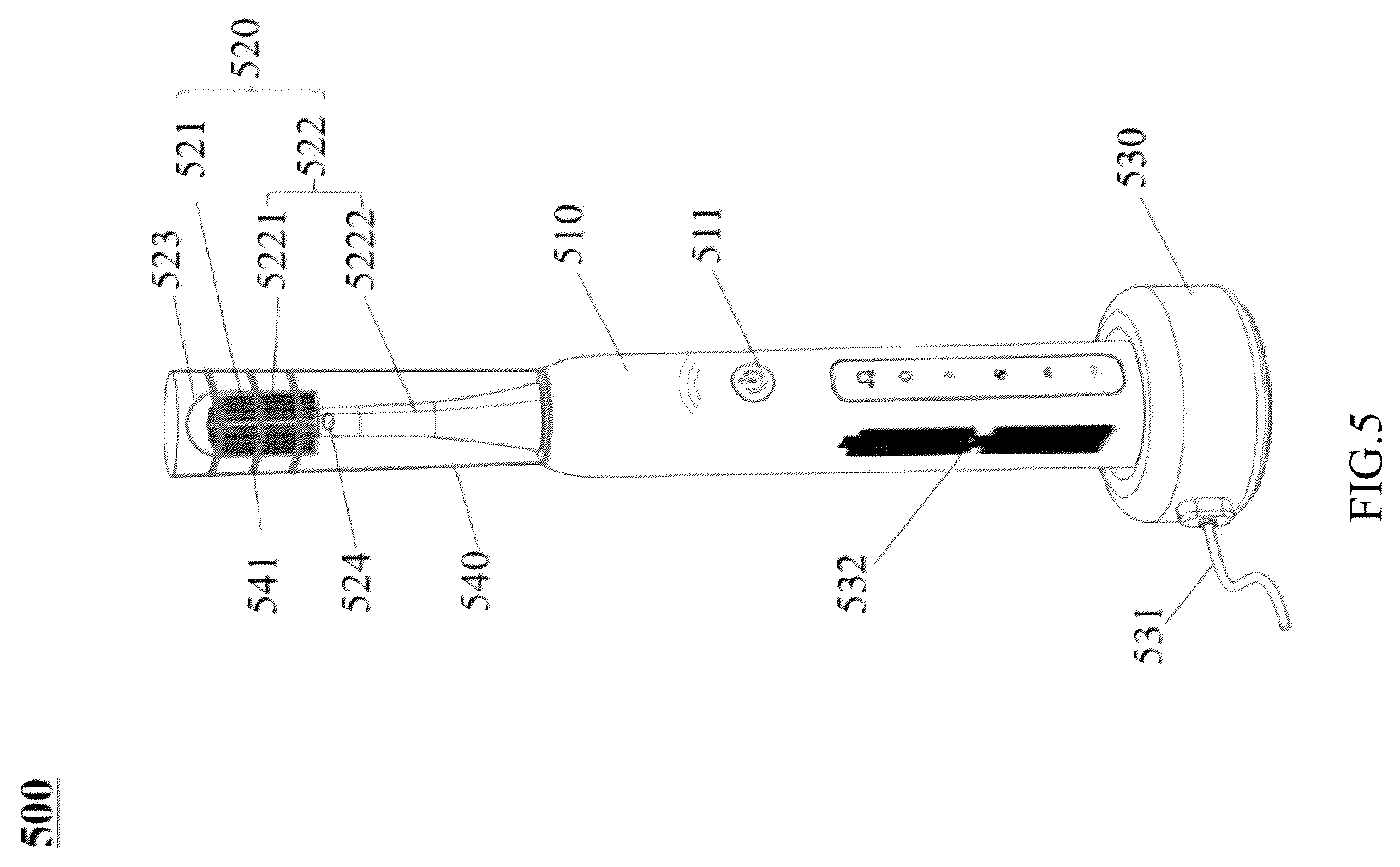 Patent US12472045 Figure 5 – Electric toothbrush and method for controlling the same