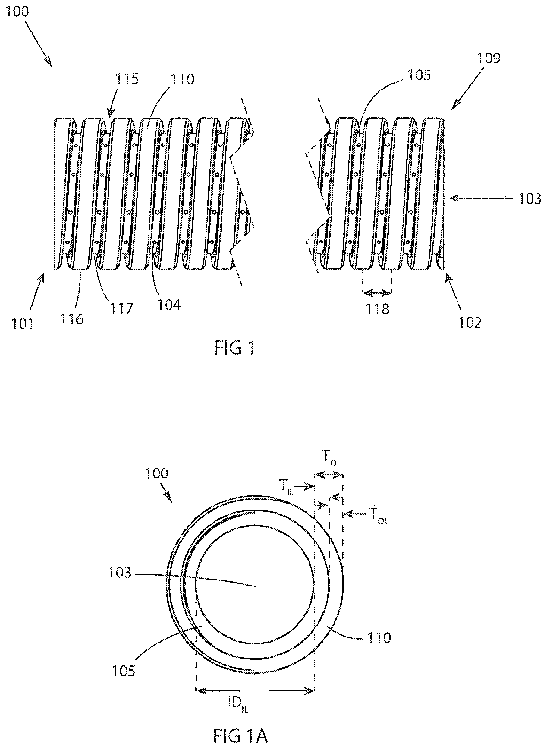 Patent US12472053 Figure 1 – Multiple layer vascular graft