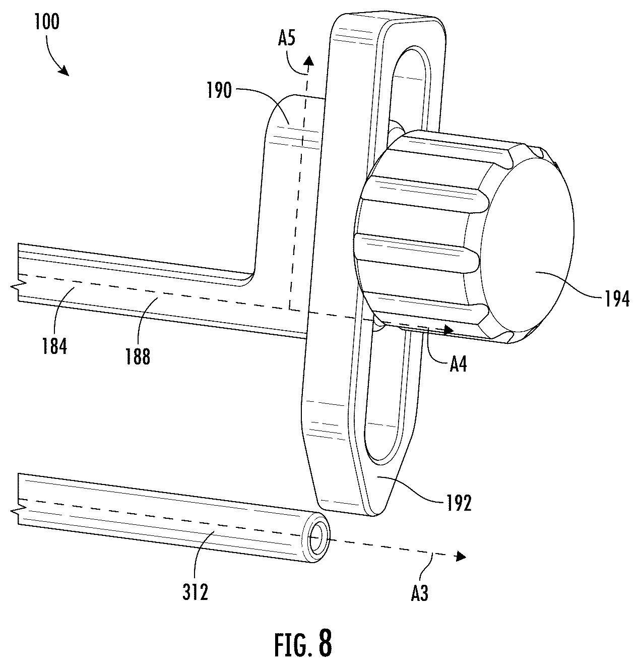Patent US12472065 Figure 8 – Systems and methods of shoulder implant surgical guide