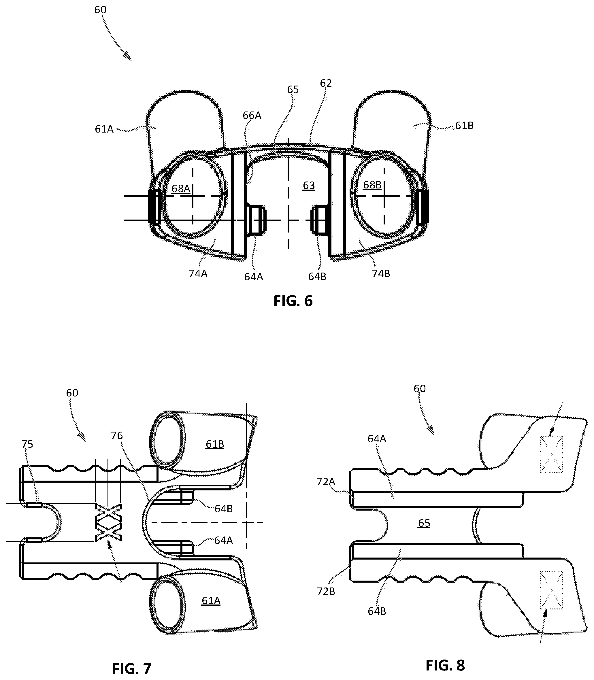 Patent US12472079 Figure 4 – Interbody implants and instrumentation