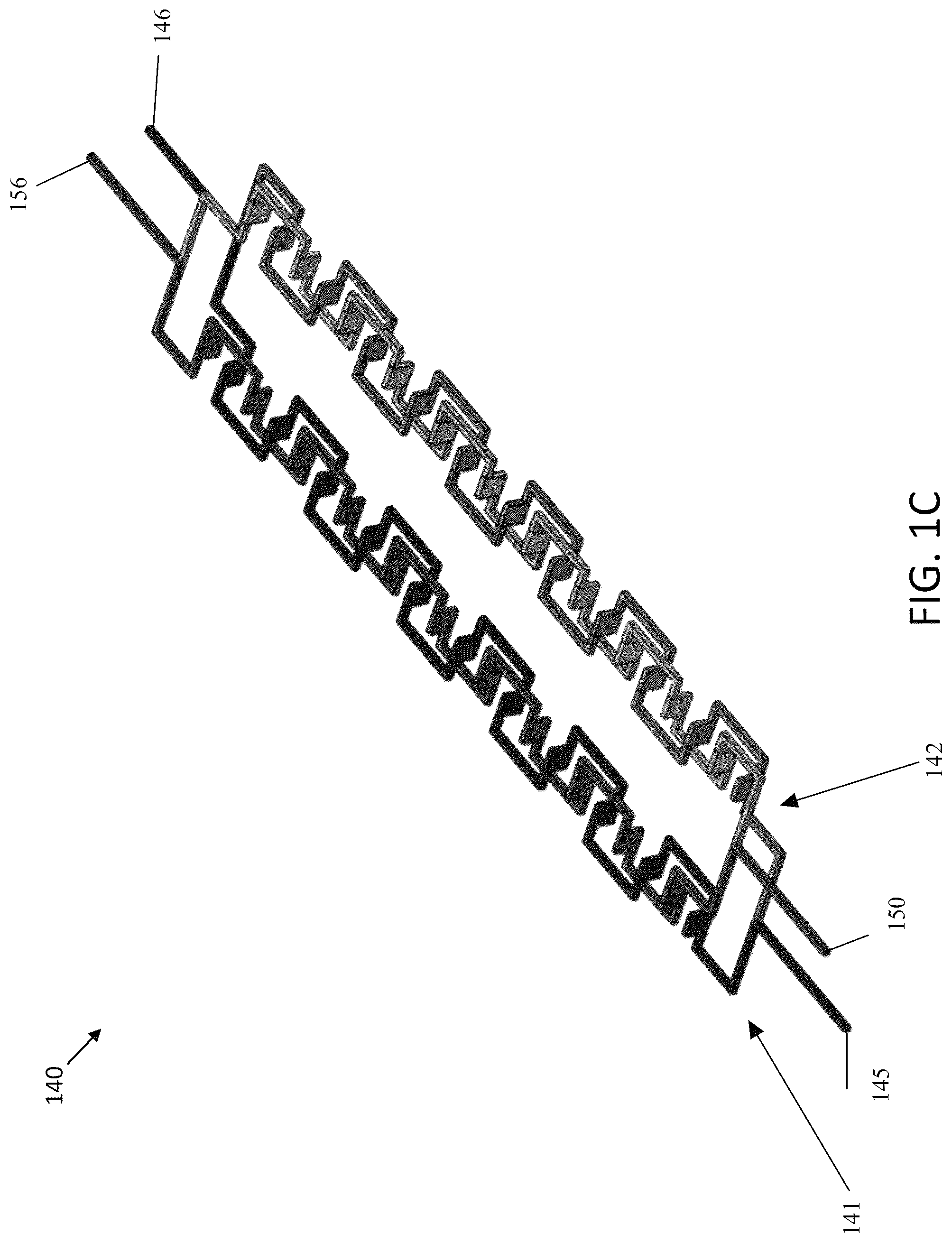 Patent US12472080 Figure 3 – Scalable microfluidic double-helix weave architecture for 3D-printable biomimetic artificial muscles