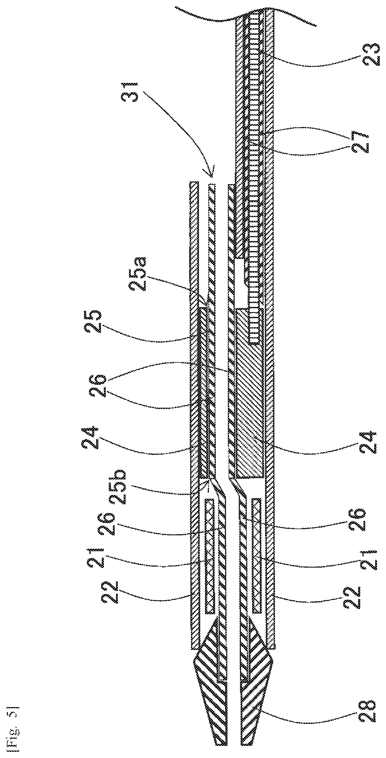 Patent US12472083 Figure 5 – Medical tubular body delivering device