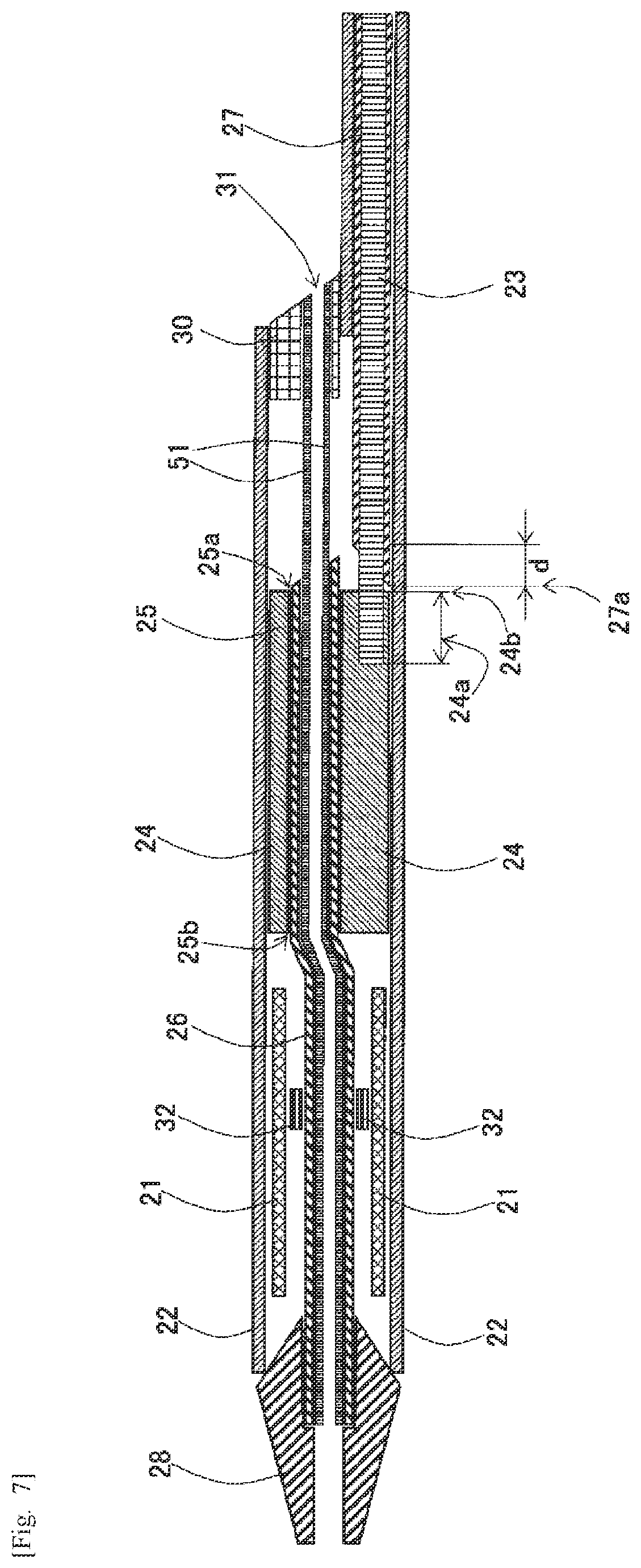 Patent US12472083 Figure 7 – Medical tubular body delivering device