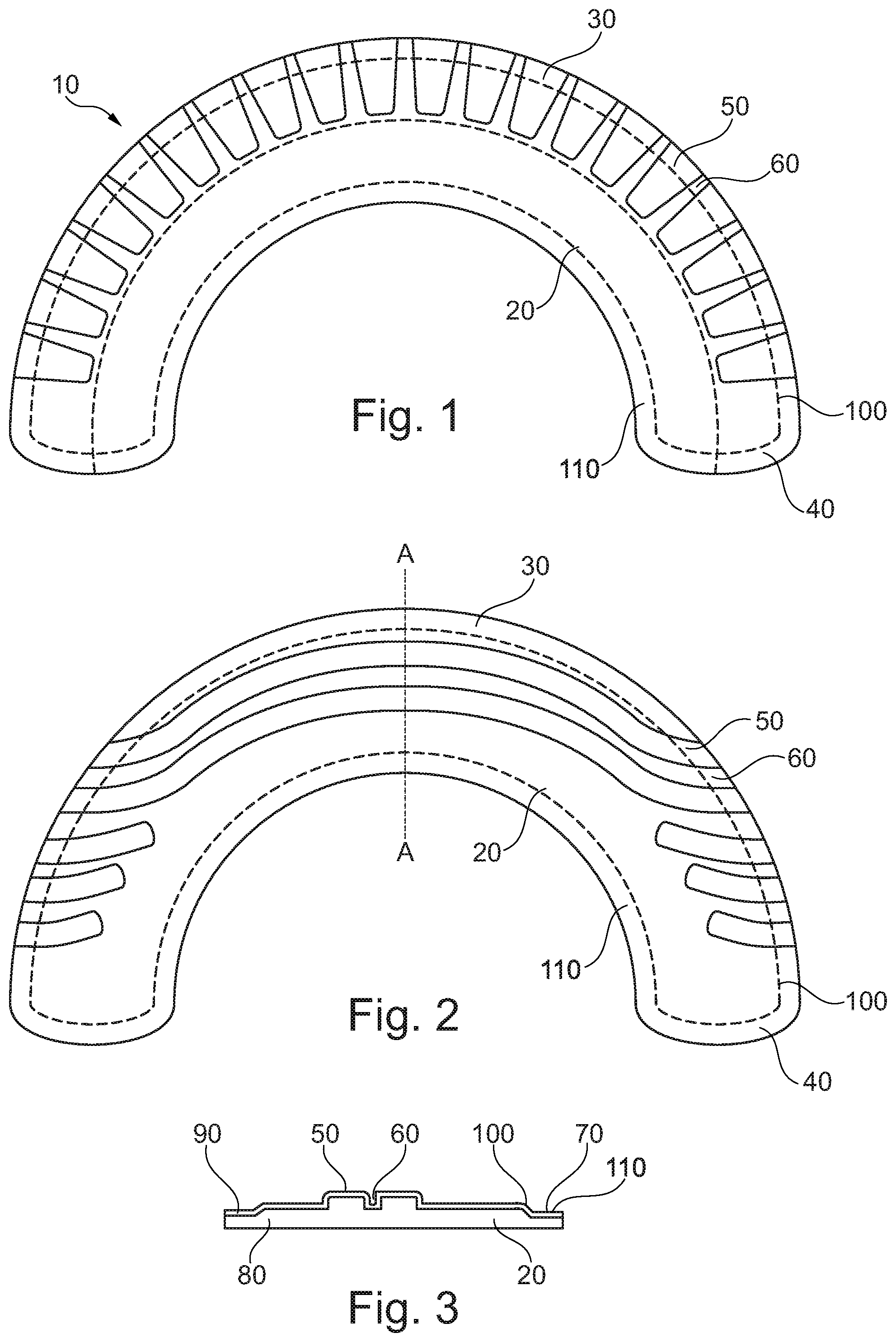 Patent US12472089 Figure 1 – Ostomy product adhesive securing member