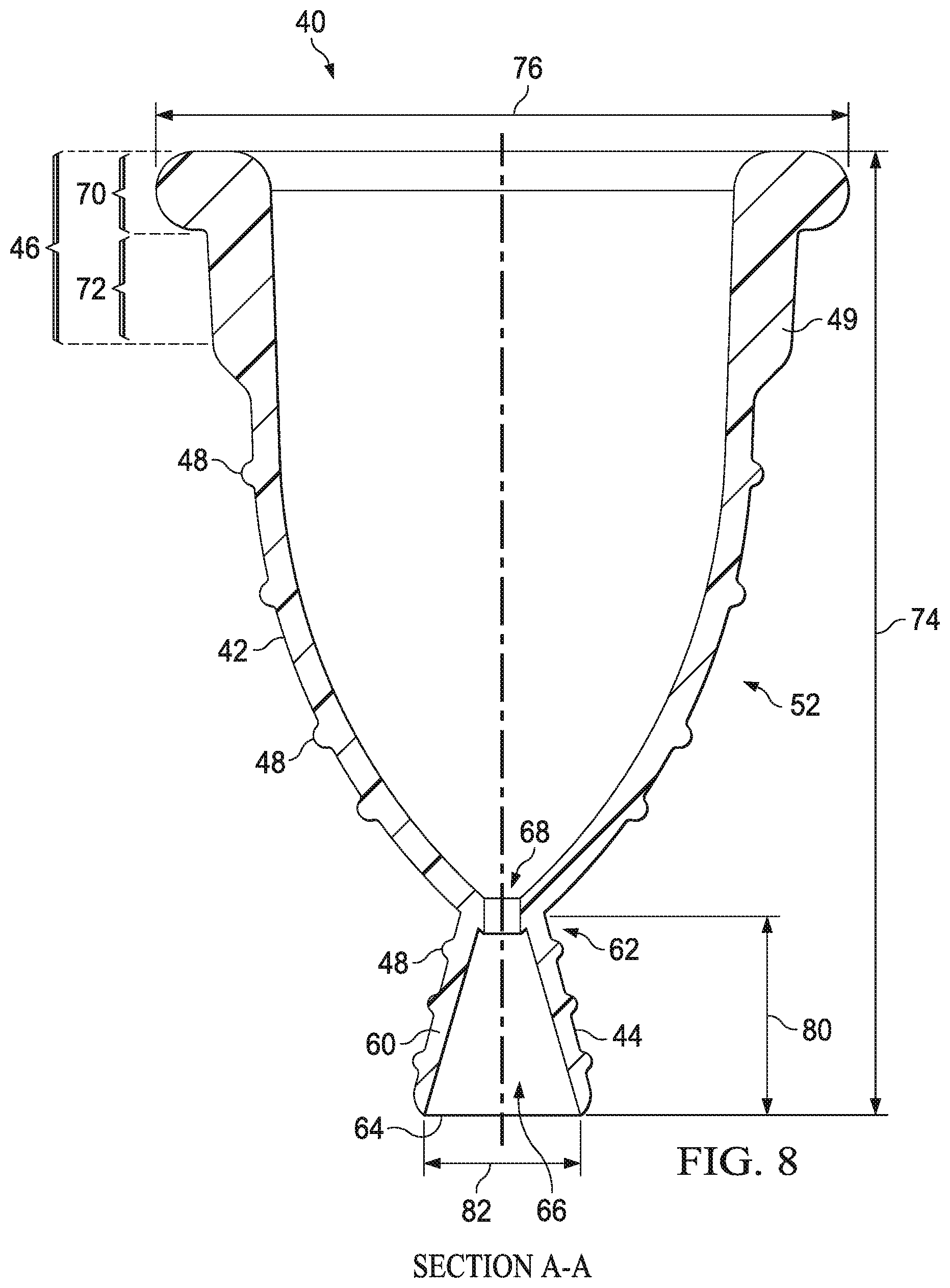 Patent US12472092 Figure 9 – Flexible cone-shaped intra-vaginal support device