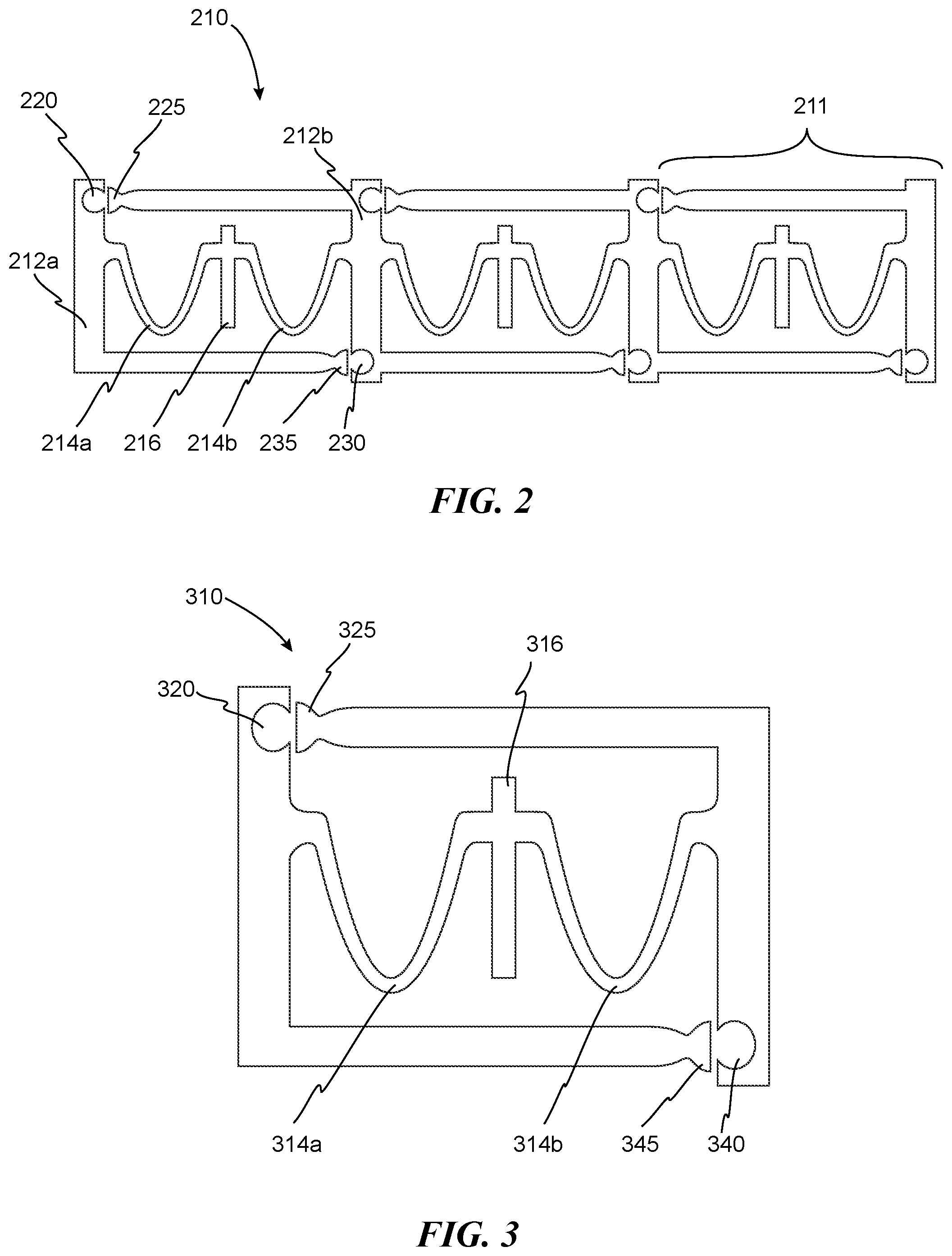 Patent US12472098 Figure 2 – Adjustable flow glaucoma shunts having non-linearly arranged flow control elements, and associated systems and methods