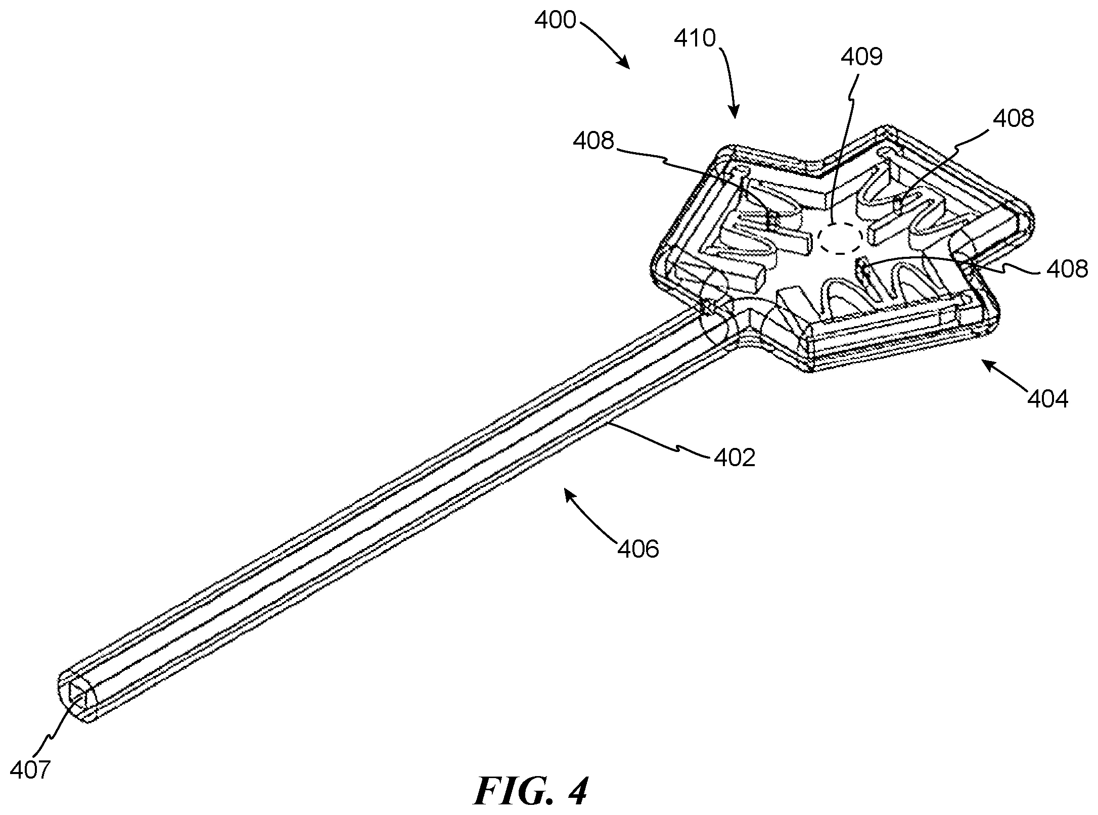 Patent US12472098 Figure 3 – Adjustable flow glaucoma shunts having non-linearly arranged flow control elements, and associated systems and methods