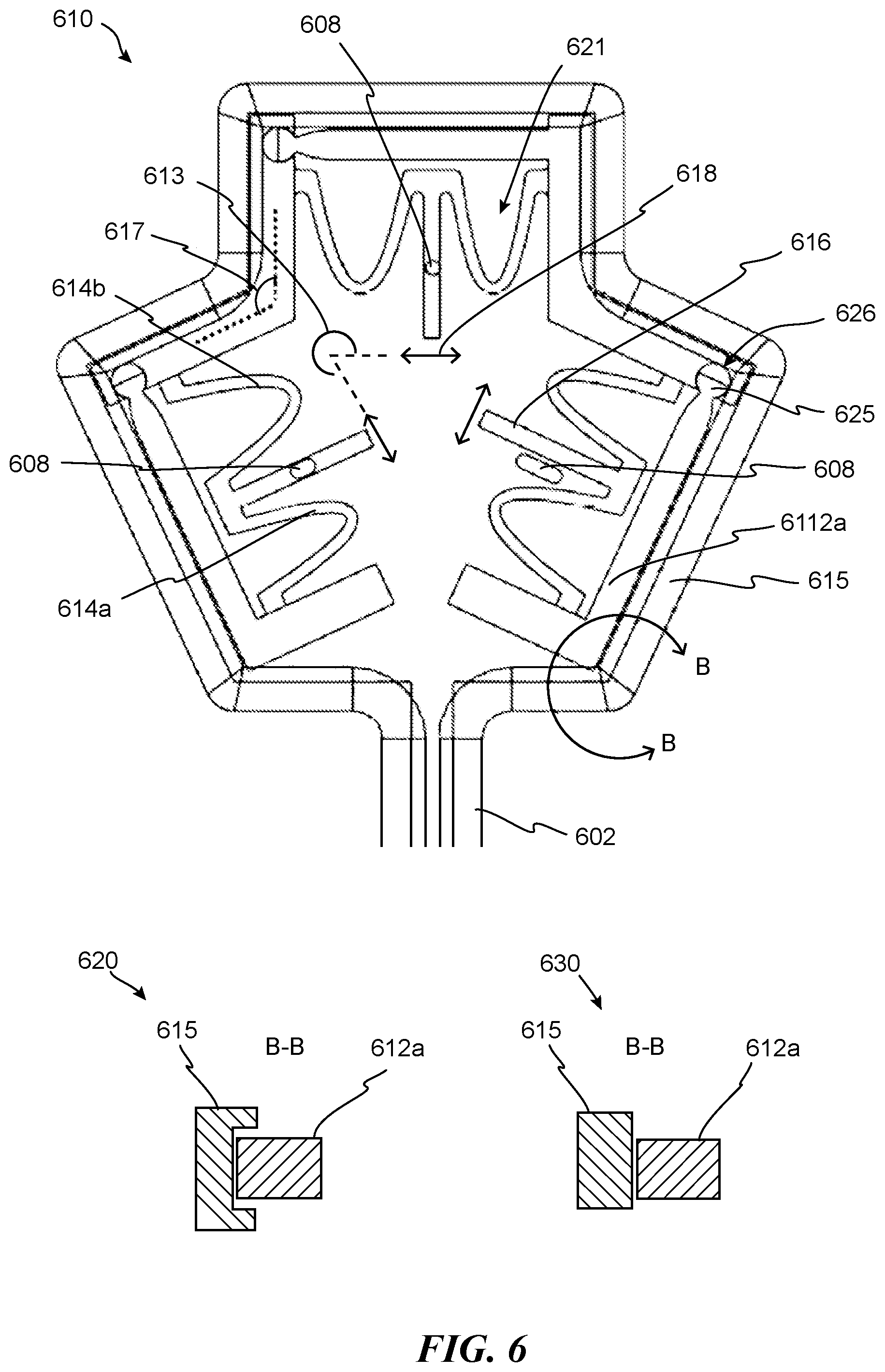 Patent US12472098 Figure 5 – Adjustable flow glaucoma shunts having non-linearly arranged flow control elements, and associated systems and methods
