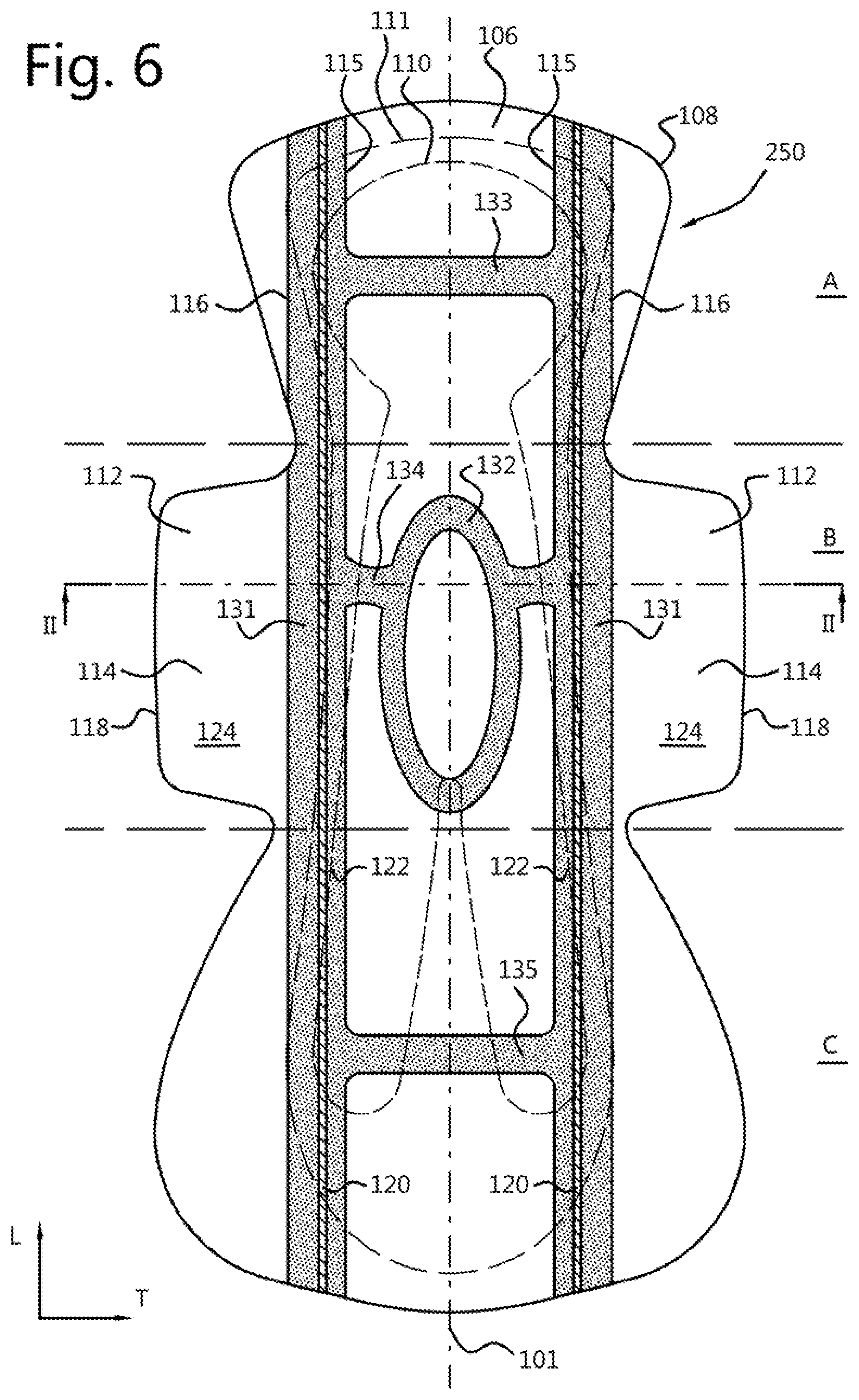 Patent US12472109 Figure 4 – Disposable hygiene article