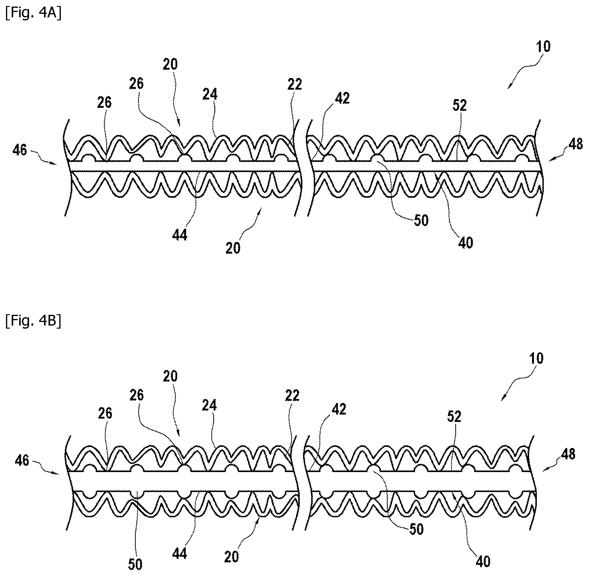 Patent US12472110 Figure 3 – Extensible composite having ribs