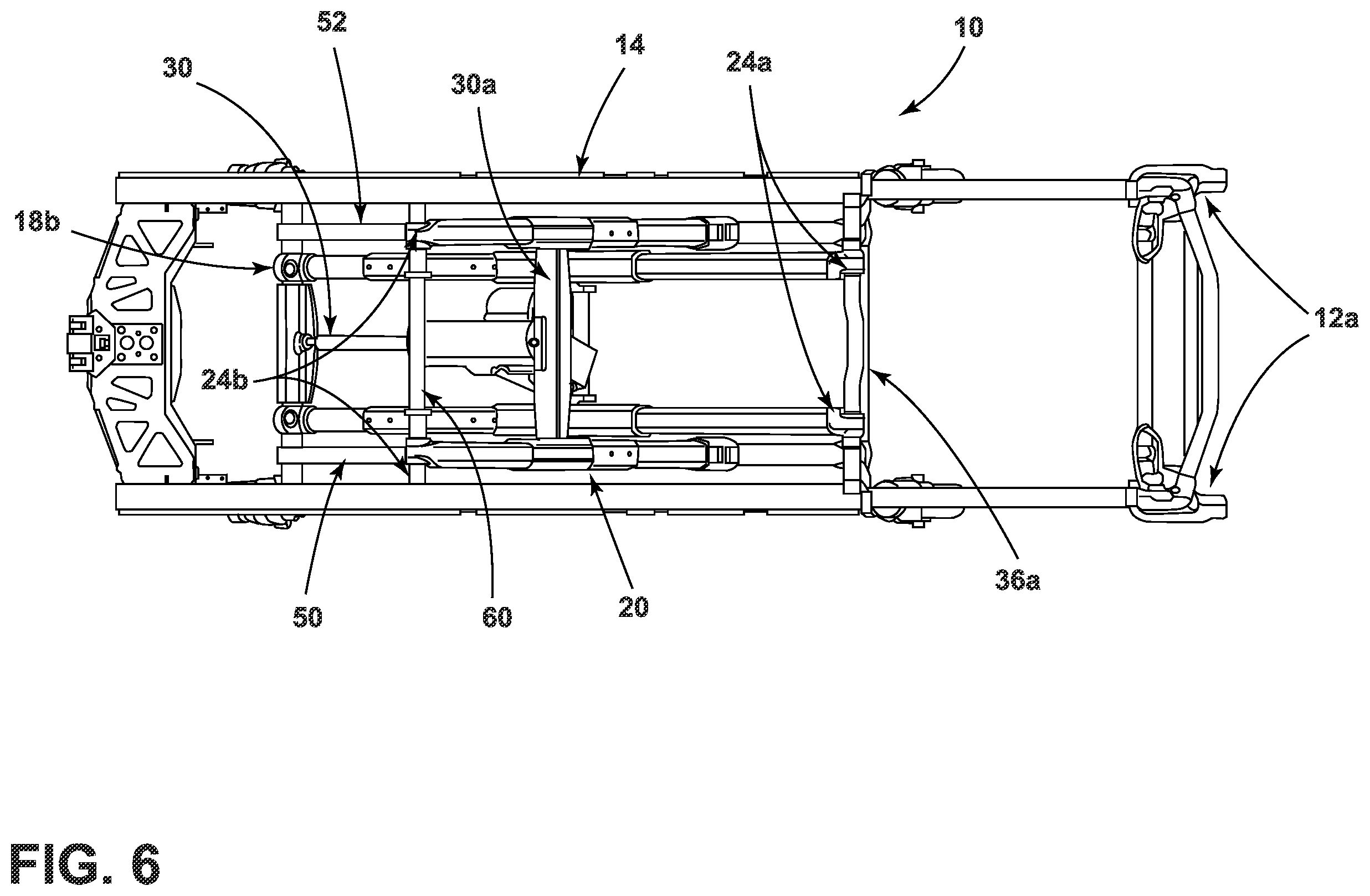Patent US12472112 Figure 6 – Patient handling apparatus with hydraulic control system