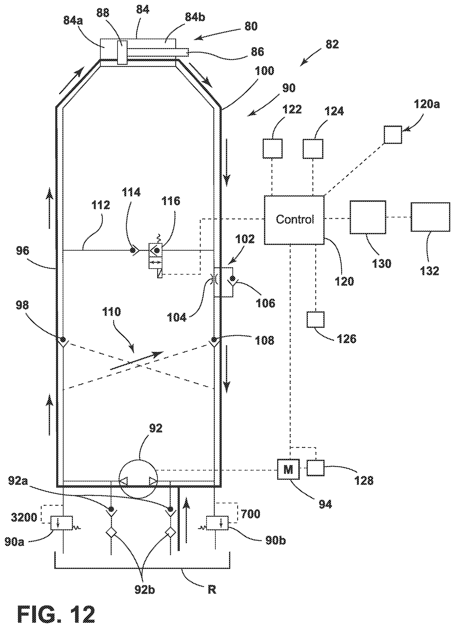 Patent US12472112 Figure 12 – Patient handling apparatus with hydraulic control system