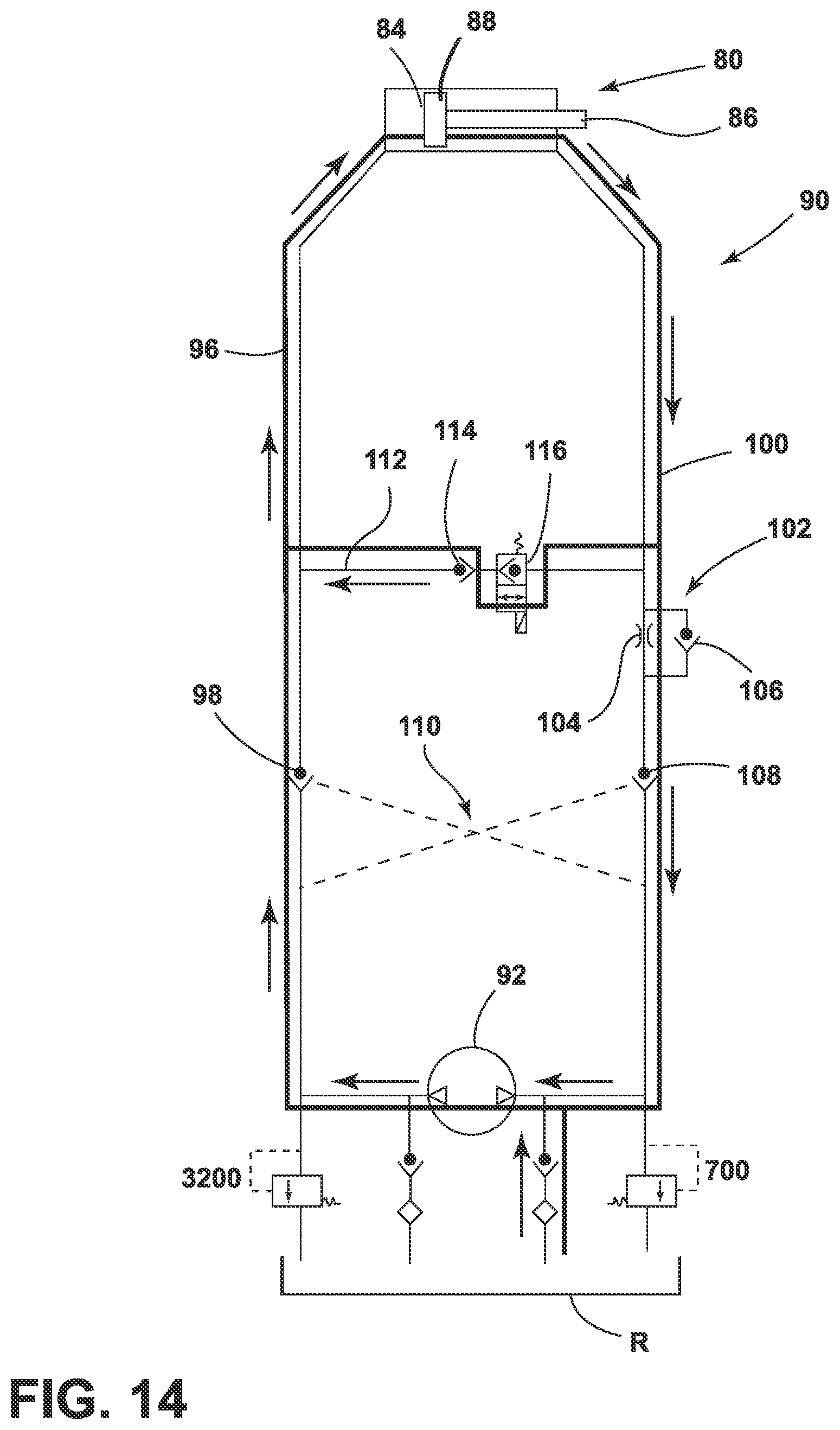 Patent US12472112 Figure 14 – Patient handling apparatus with hydraulic control system