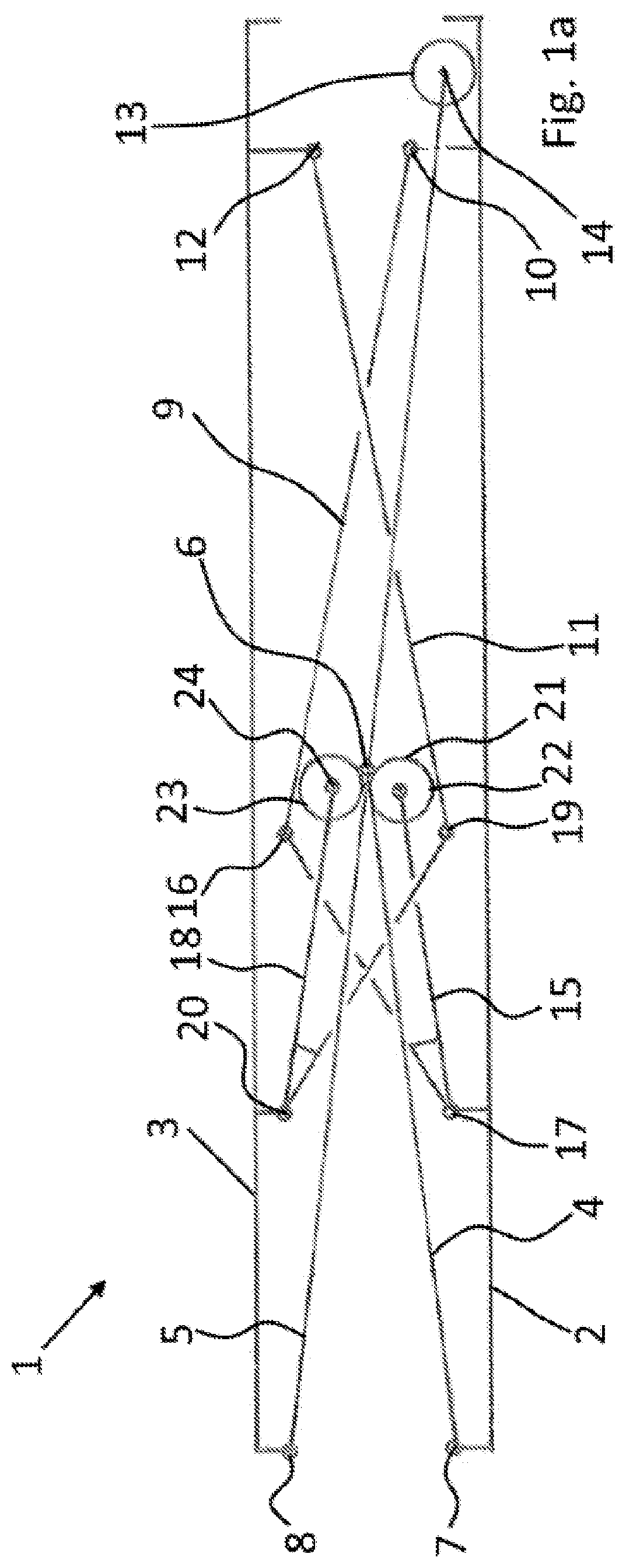 Patent US12472114 Figure 1 – Combined lift and tilt system and a wheel chair with a built-in seat hoist including such a system