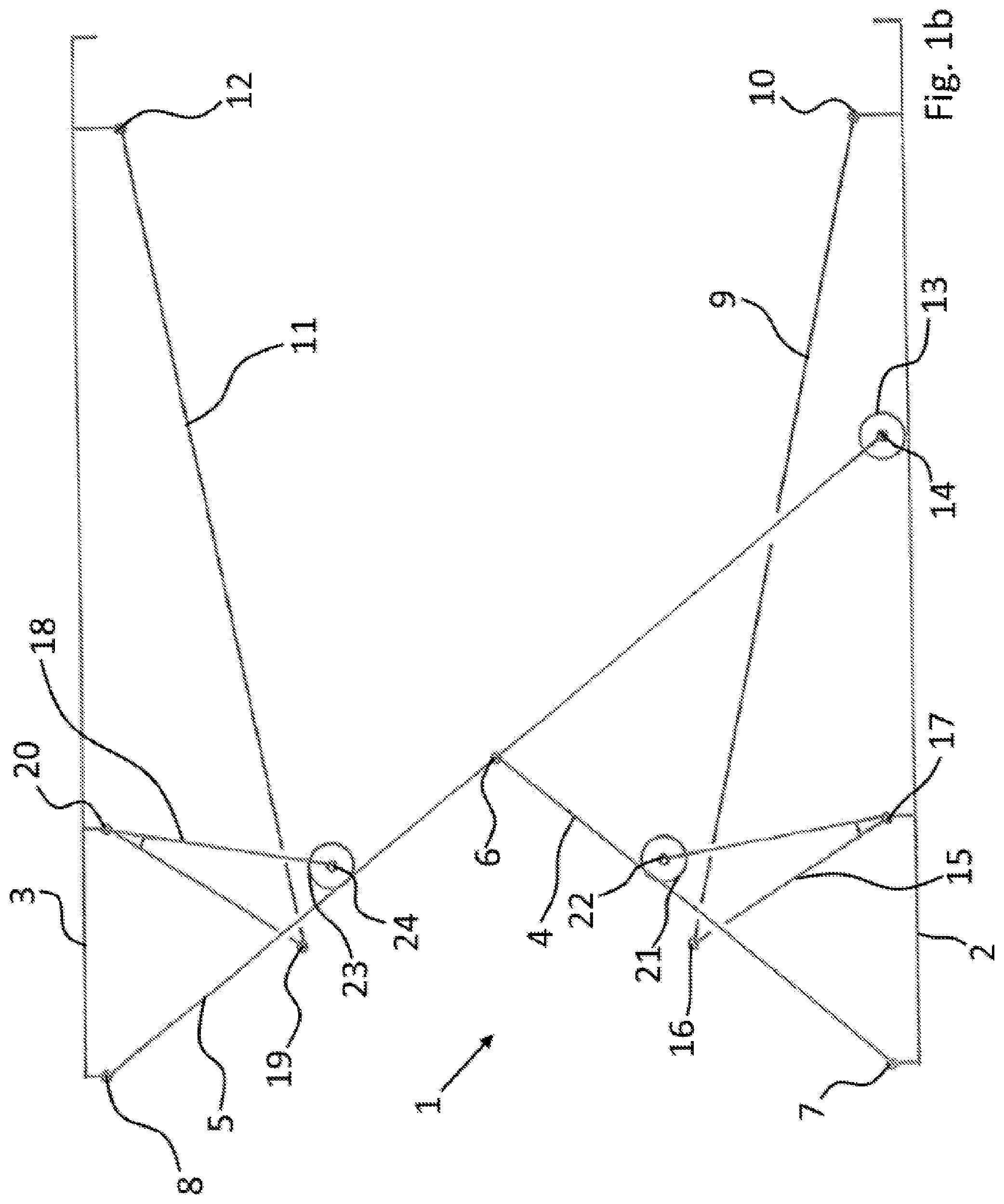 Patent US12472114 Figure 2 – Combined lift and tilt system and a wheel chair with a built-in seat hoist including such a system