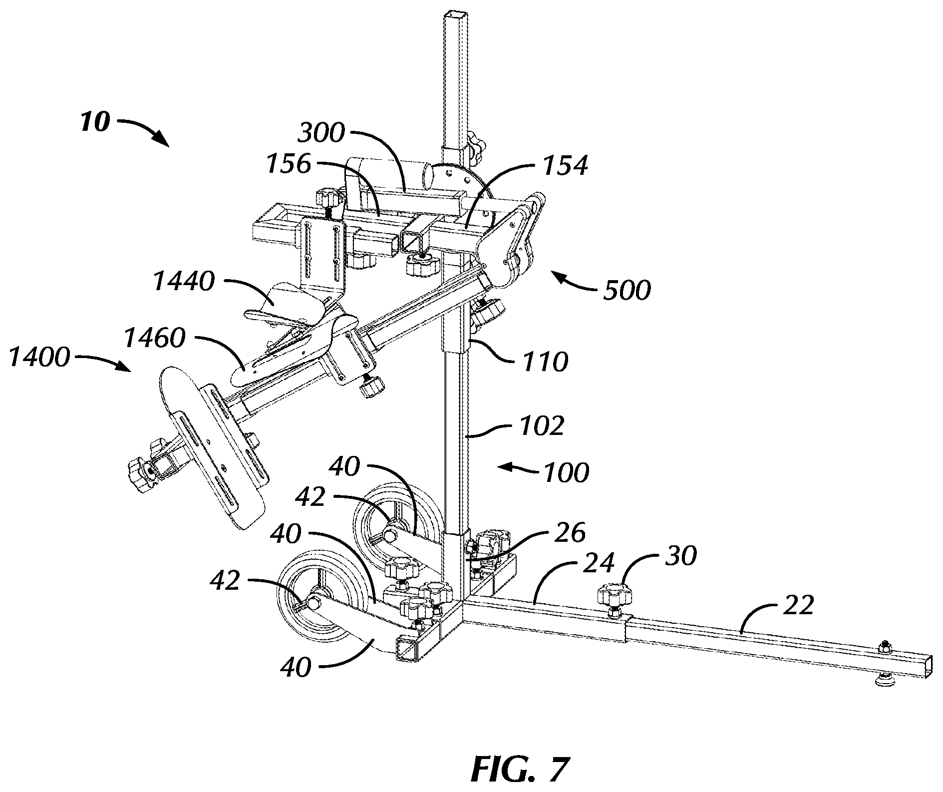 Patent US12472118 Figure 7 – Multiple-joint therapy machine