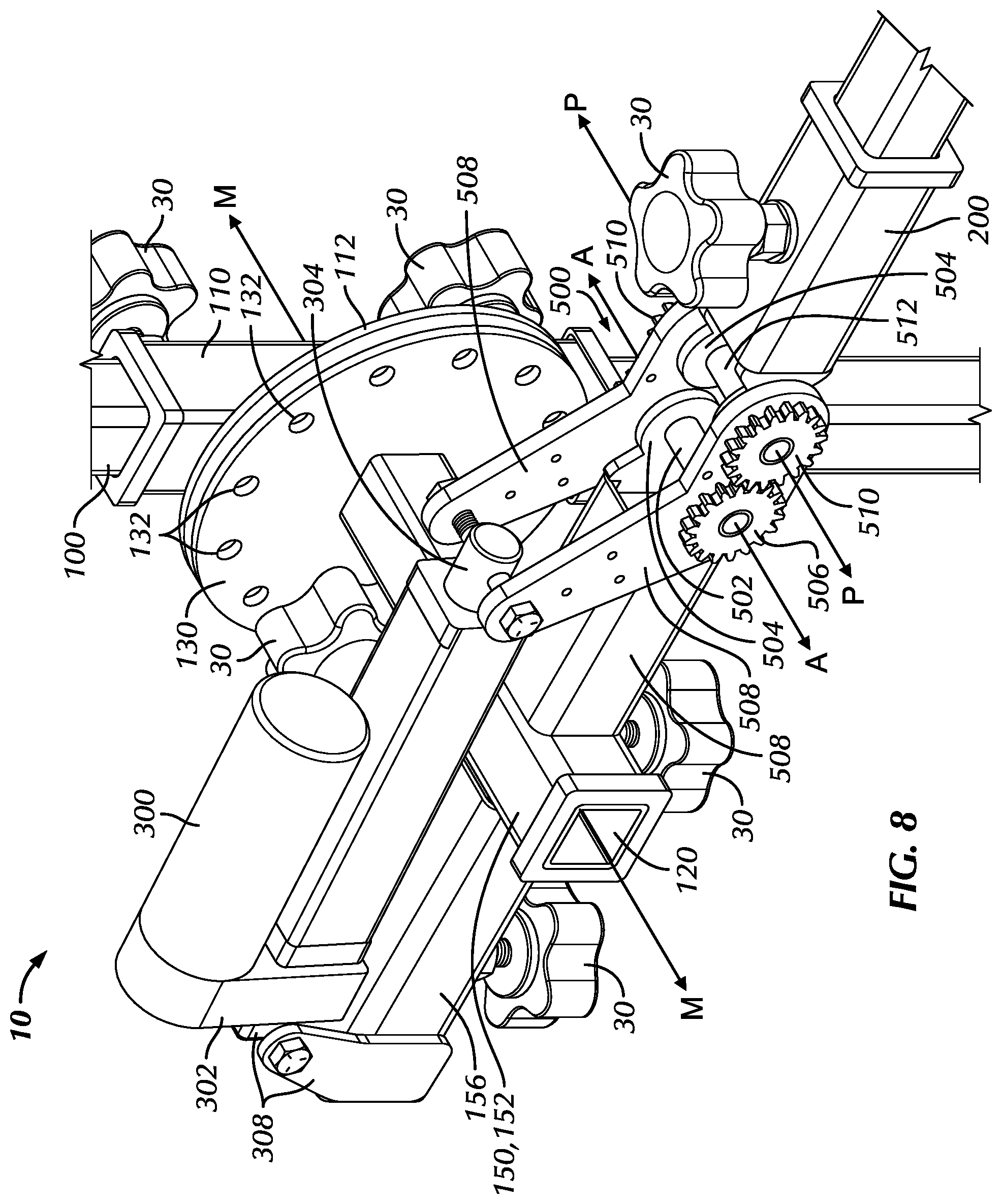 Patent US12472118 Figure 8 – Multiple-joint therapy machine