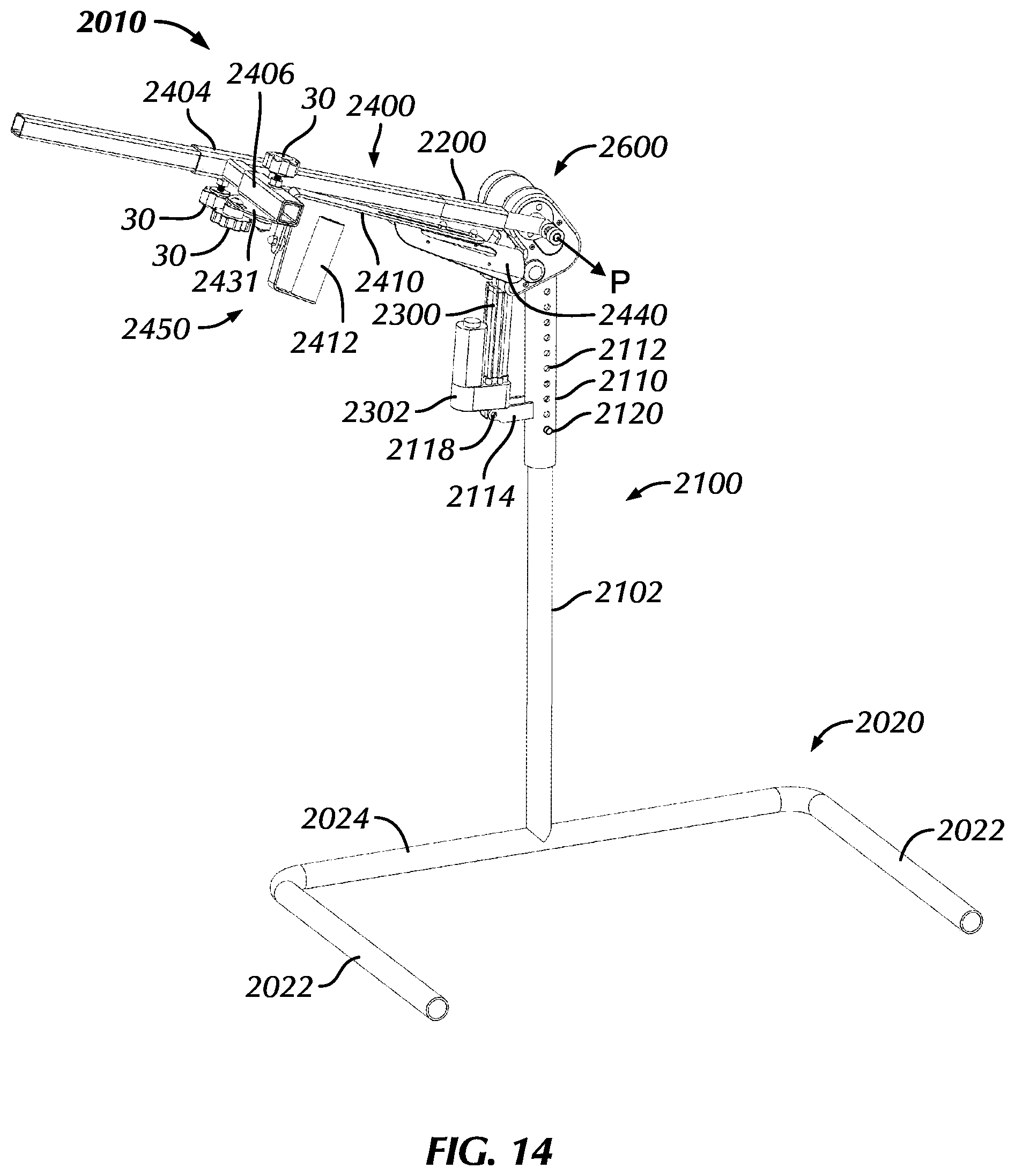 Patent US12472118 Figure 14 – Multiple-joint therapy machine