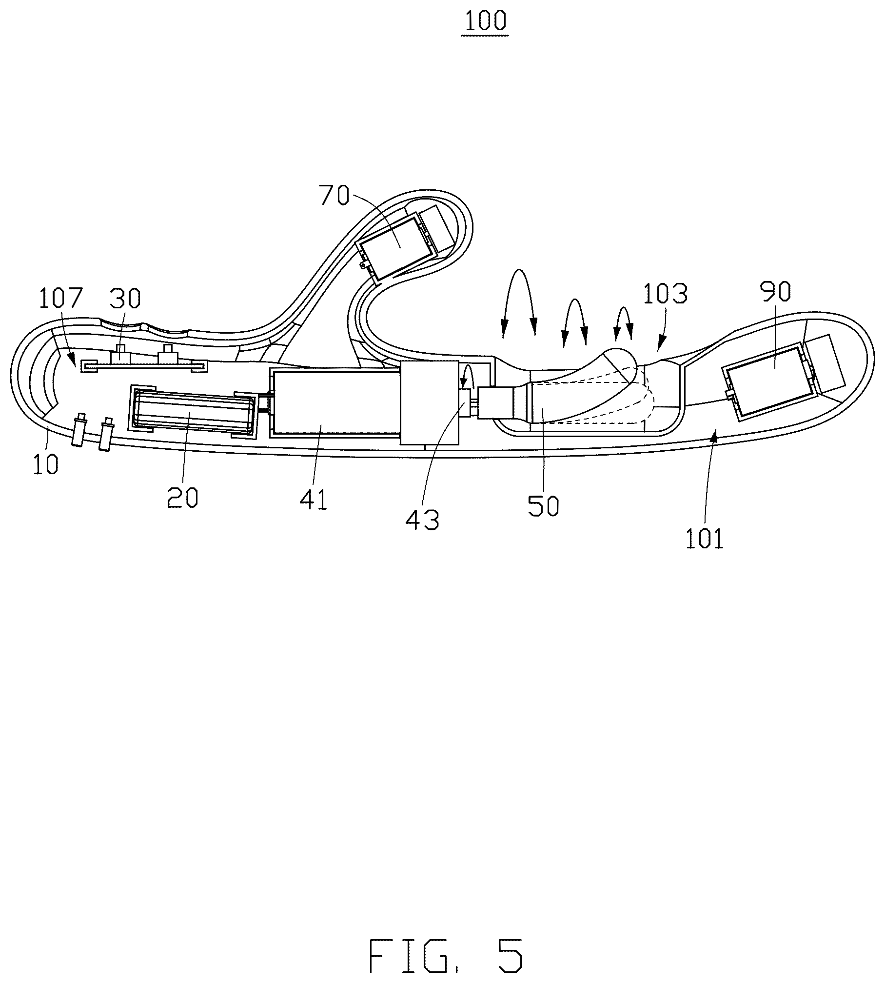 Patent US12472121 Figure 5 – In-body massager