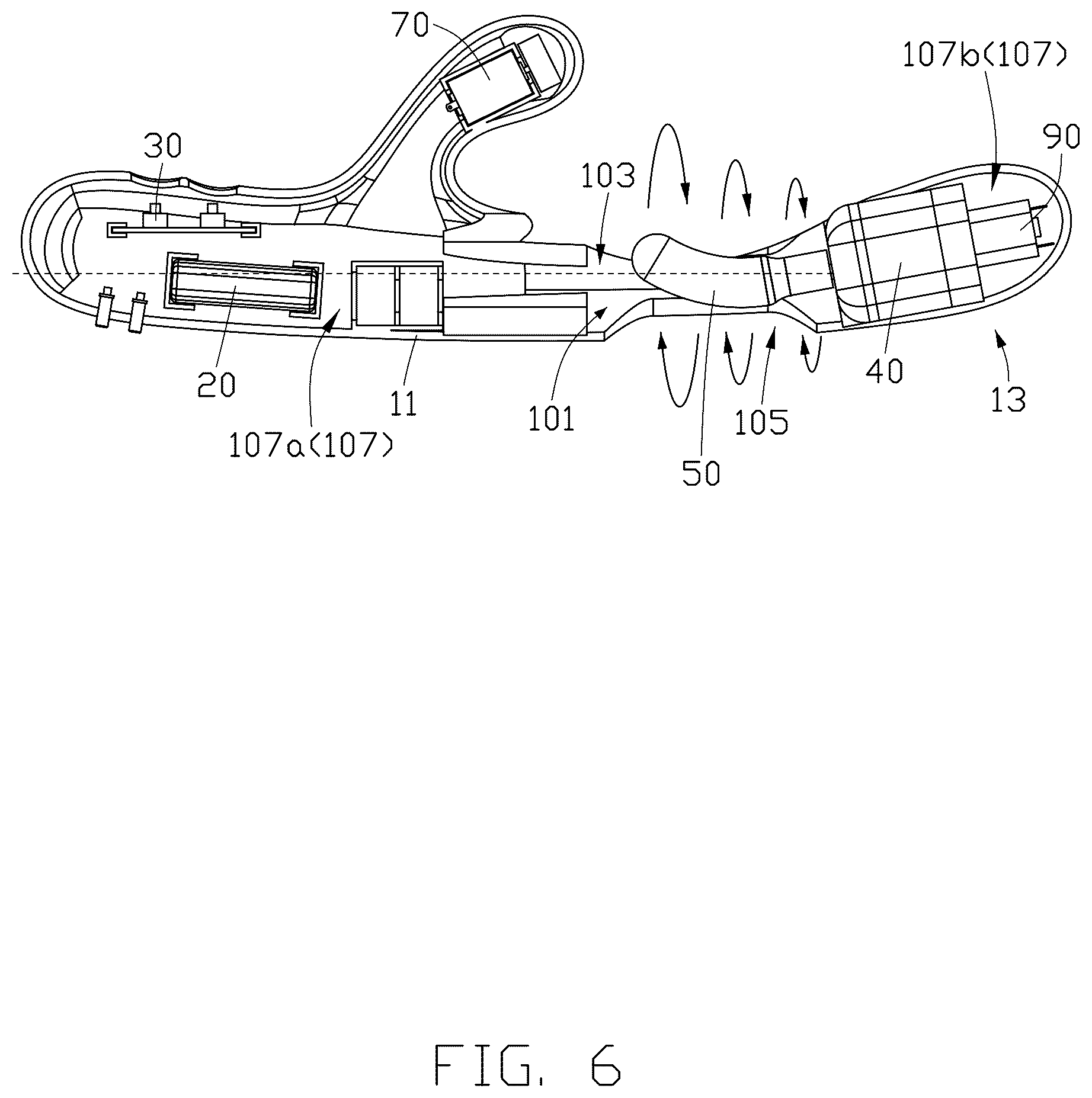 Patent US12472121 Figure 6 – In-body massager