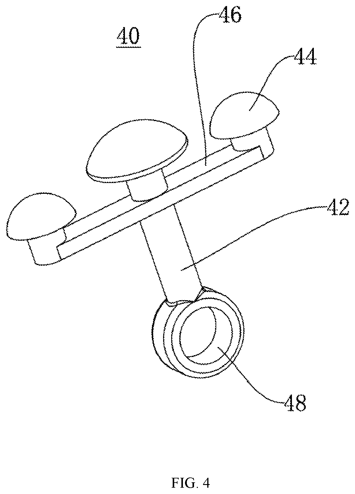 Patent US12472122 Figure 3 – Massager and massaging mechanism