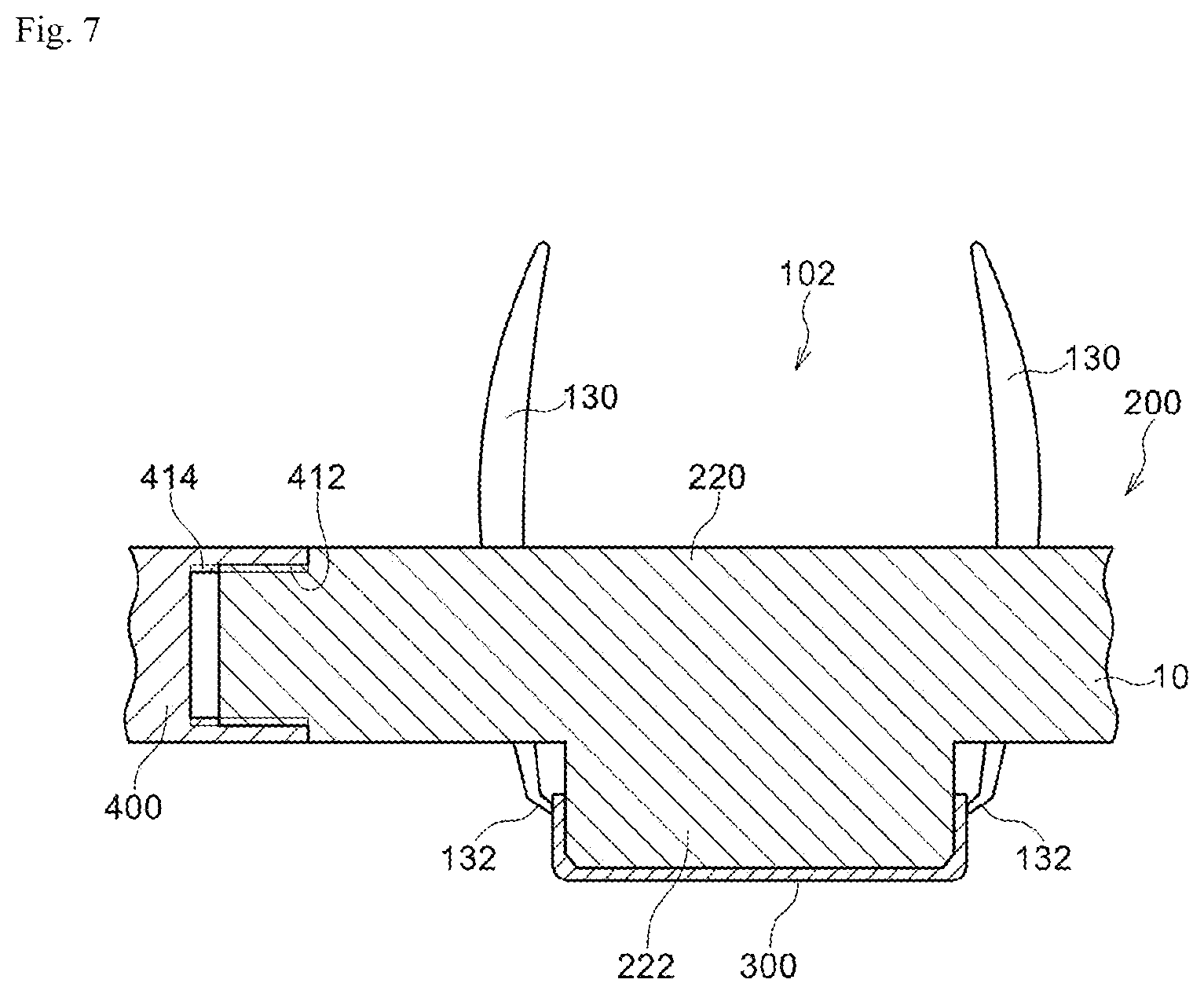 Patent US12472124 Figure 7 – Medicine applicator, medicine application kit, and pressing tool for medicine applicator