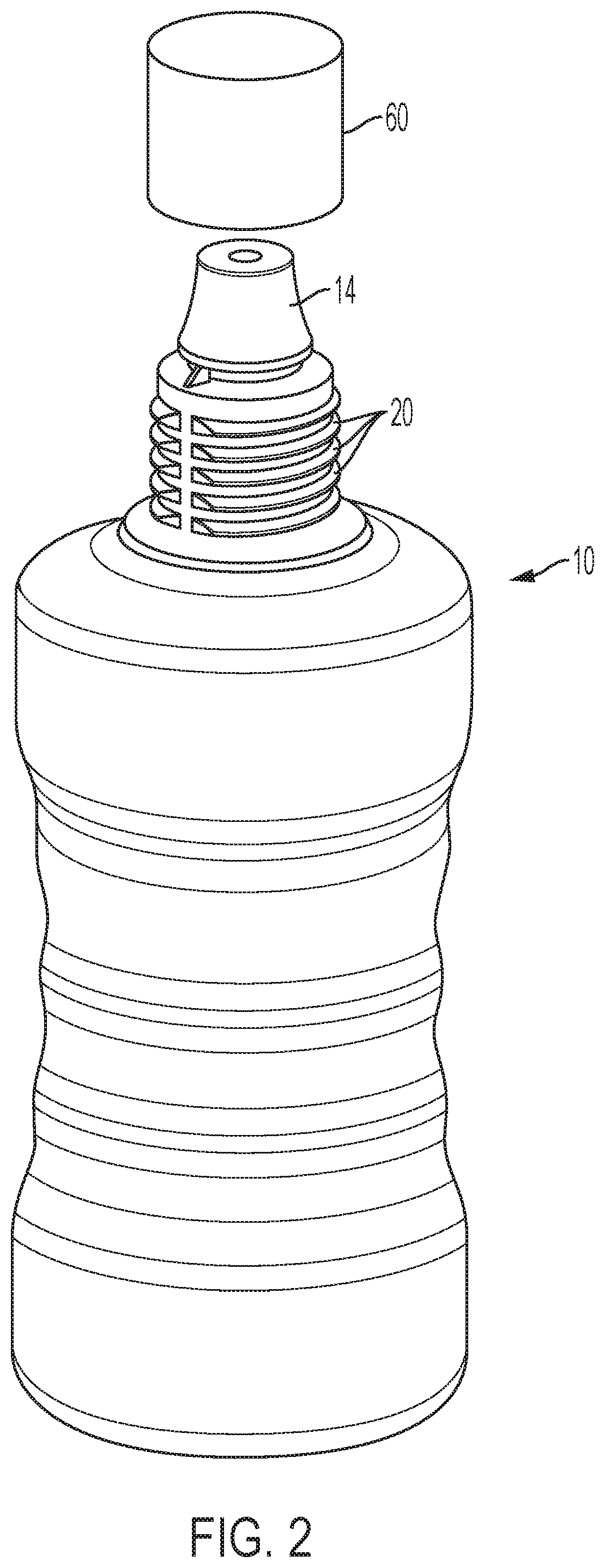 Patent US12472162 Figure 2 – Ready-to-use, terminally sterile packaging for surgical antiseptic and method of use