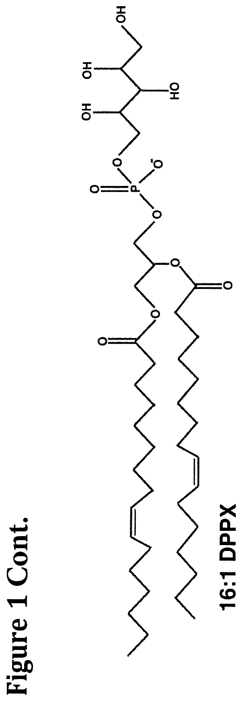Patent US12472193 Figure 5 – Methods and compositions for treating and preventing respiratory related diseases and conditions with xylitol-headgroup lipid analogs
