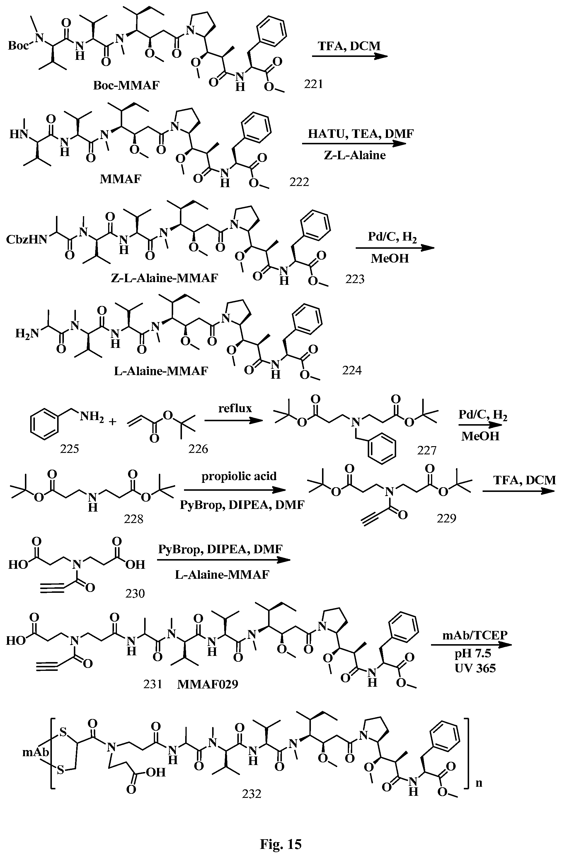 Patent US12472265 Figure 15 – Conjugation linkers, cell binding molecule-drug conjugates containing the linkers, methods of making and uses such conjugates with the linkers