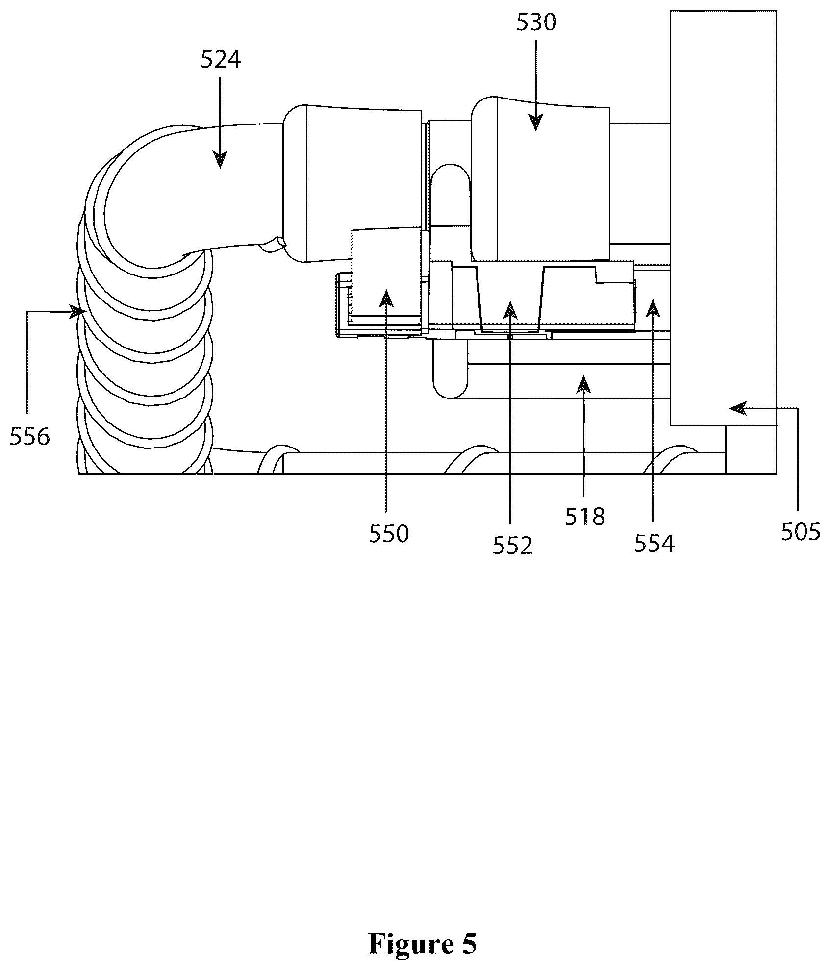 Patent US12472278 Figure 5 – Systems, methods, and devices for ozone sanitization of continuous positive airway pressure devices
