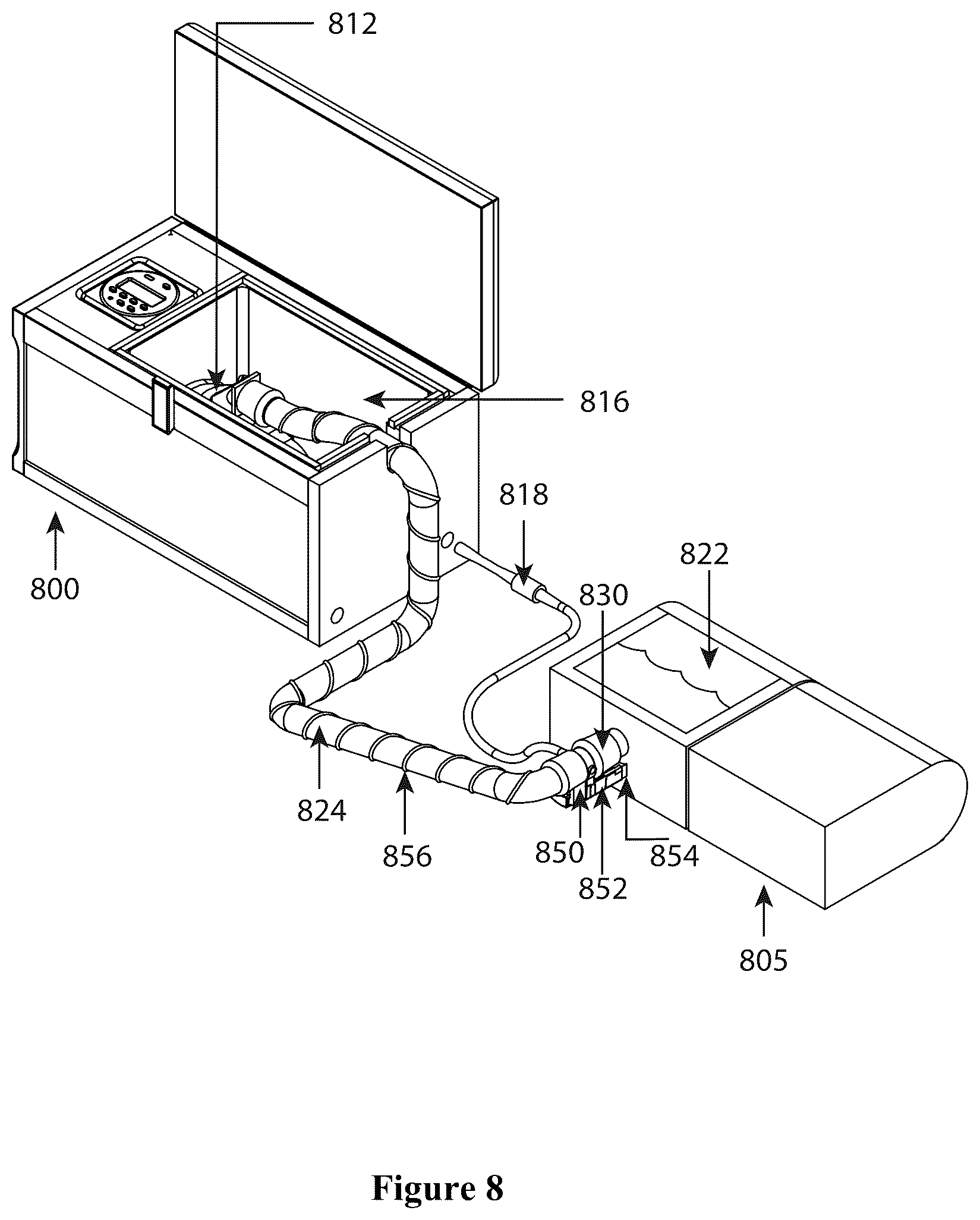 Patent US12472278 Figure 9 – Systems, methods, and devices for ozone sanitization of continuous positive airway pressure devices