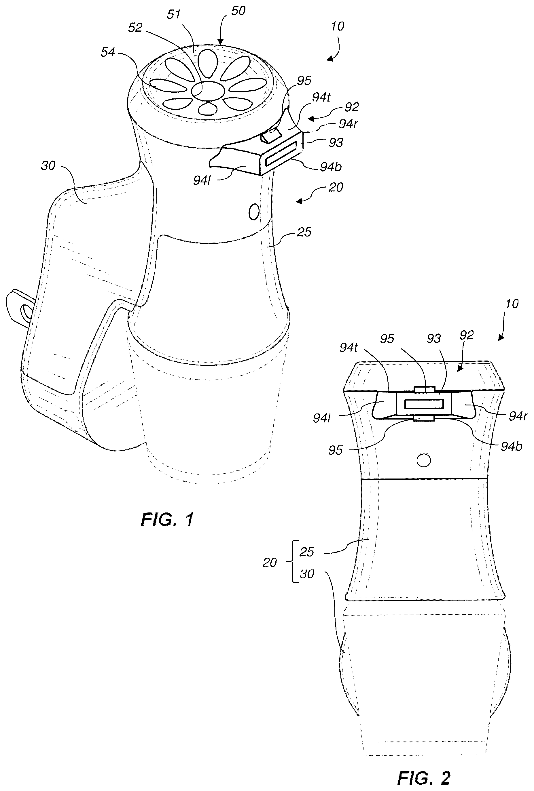 Patent US12472279 Figure 1 – Fragrance dispenser