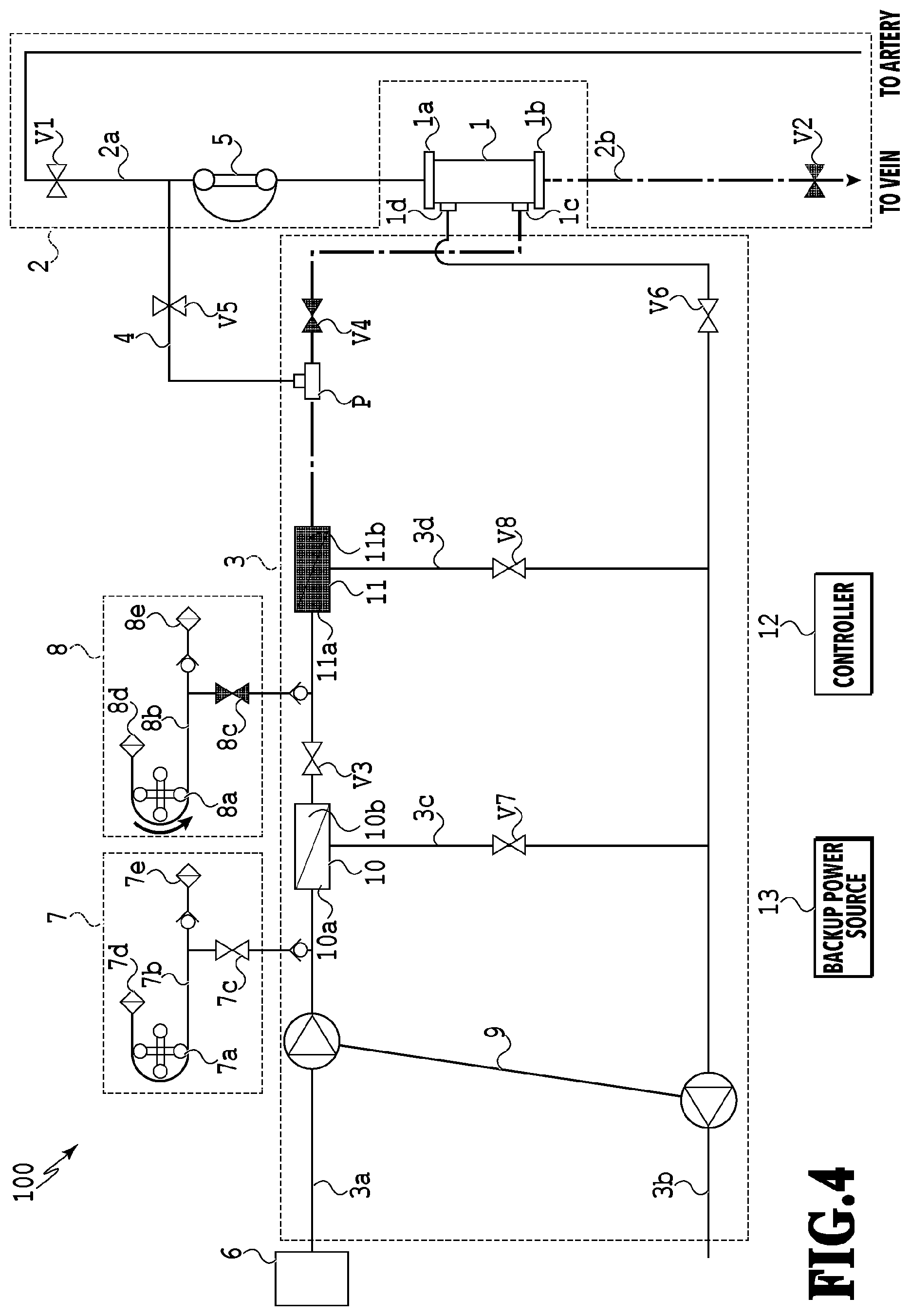 Patent US12472290 Figure 4 – Blood purification apparatus