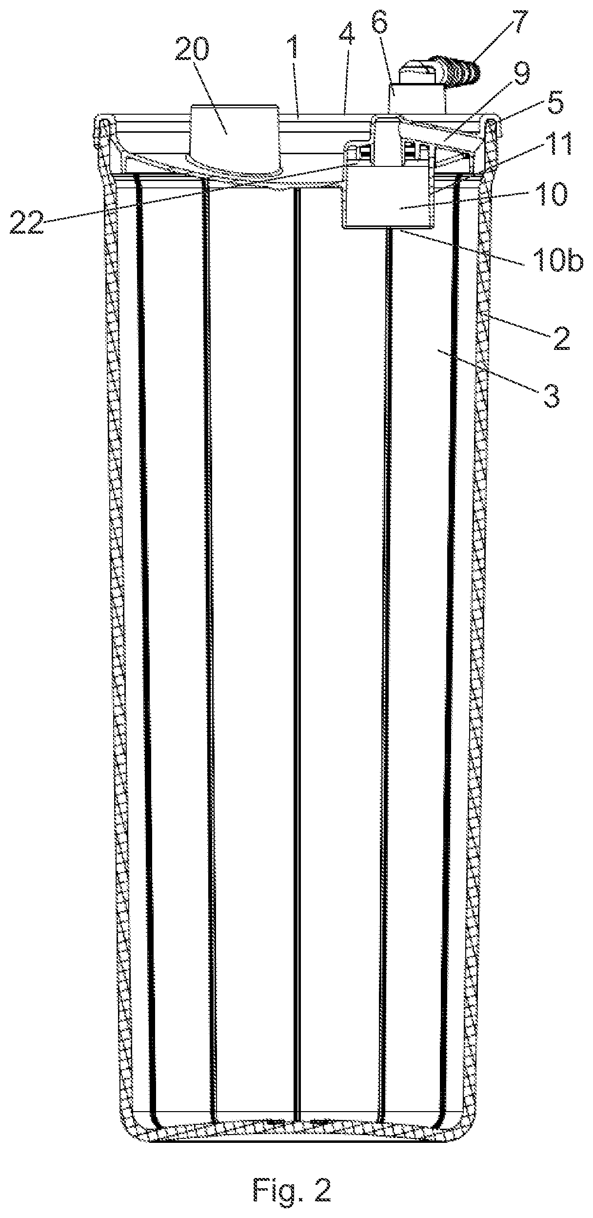 Patent US12472300 Figure 2 – Suction bag for medical or surgical use, and suction bag arrangement