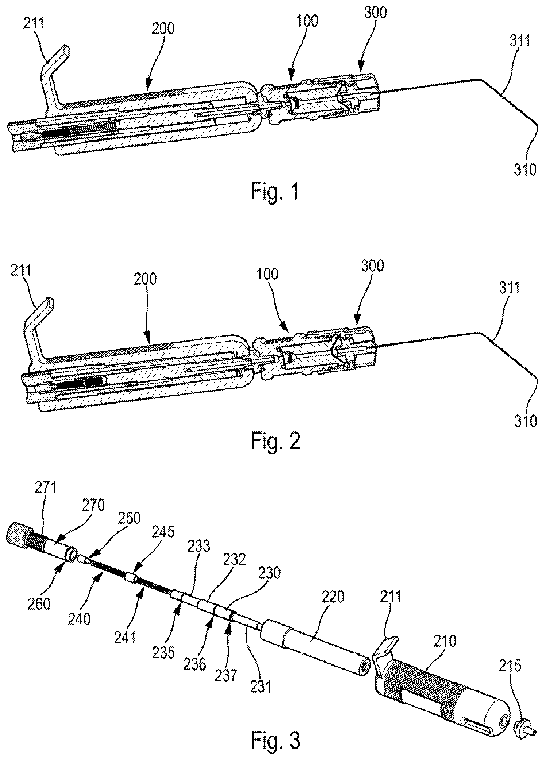 Patent US12472312 Figure 1 – Device for dispensing a pulverulent product