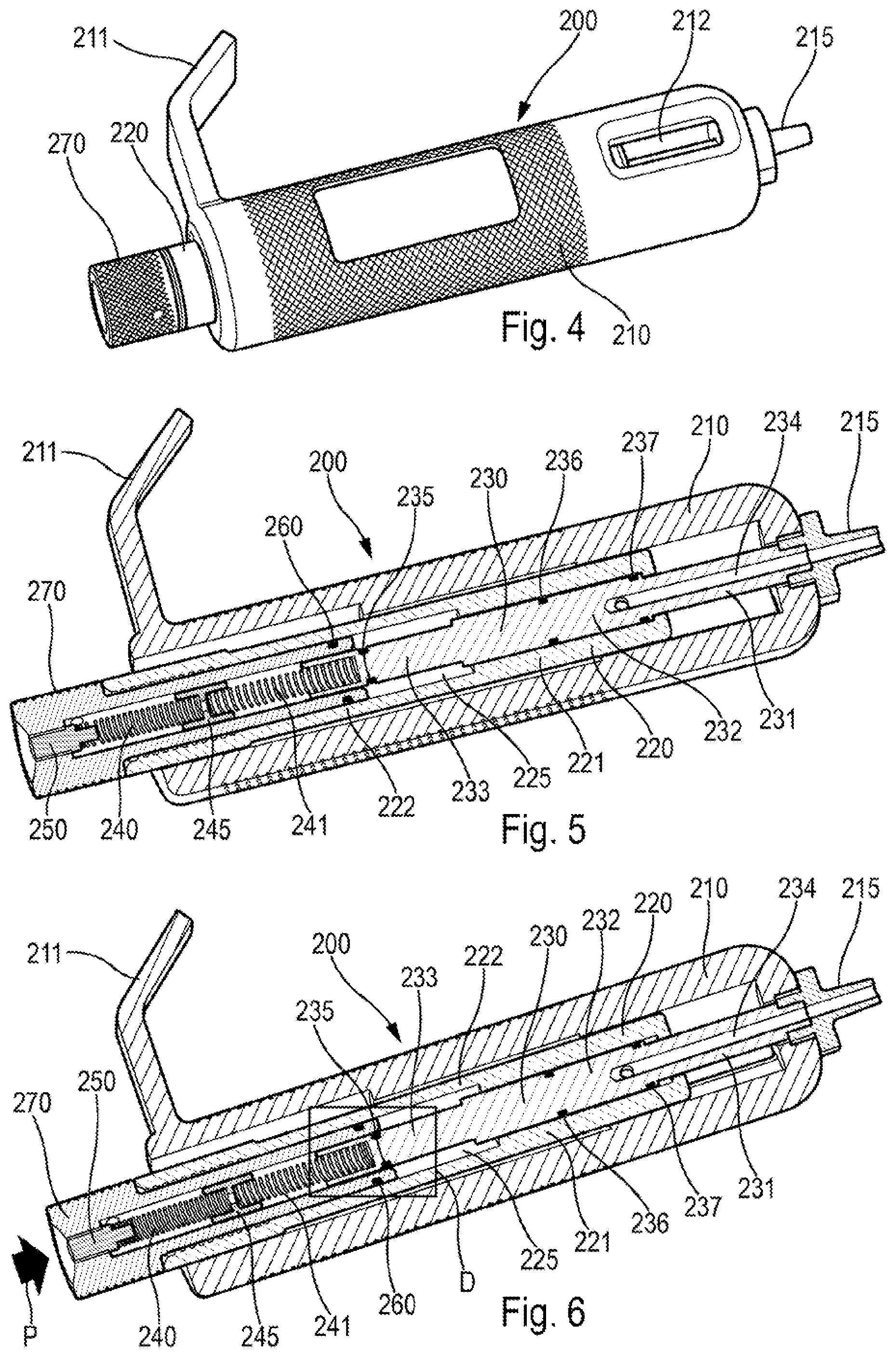 Patent US12472312 Figure 2 – Device for dispensing a pulverulent product