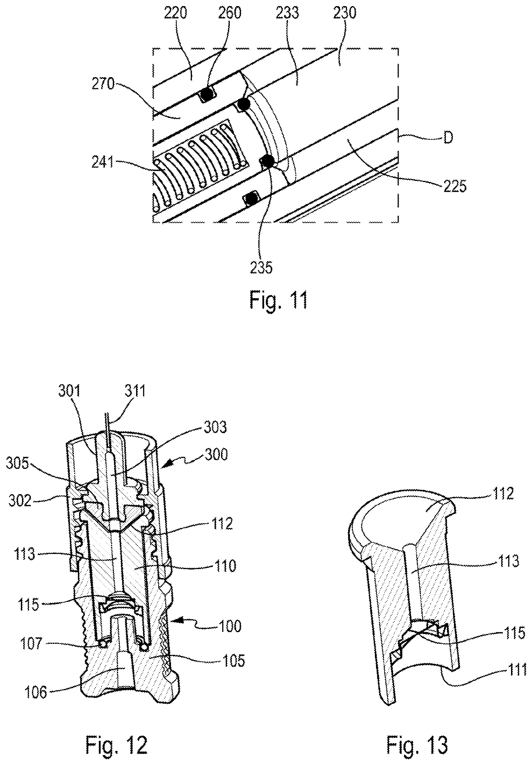 Patent US12472312 Figure 5 – Device for dispensing a pulverulent product