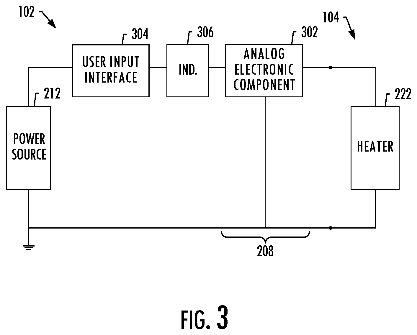 Patent US12472316 Figure 3 – Analog control component for an aerosol delivery device