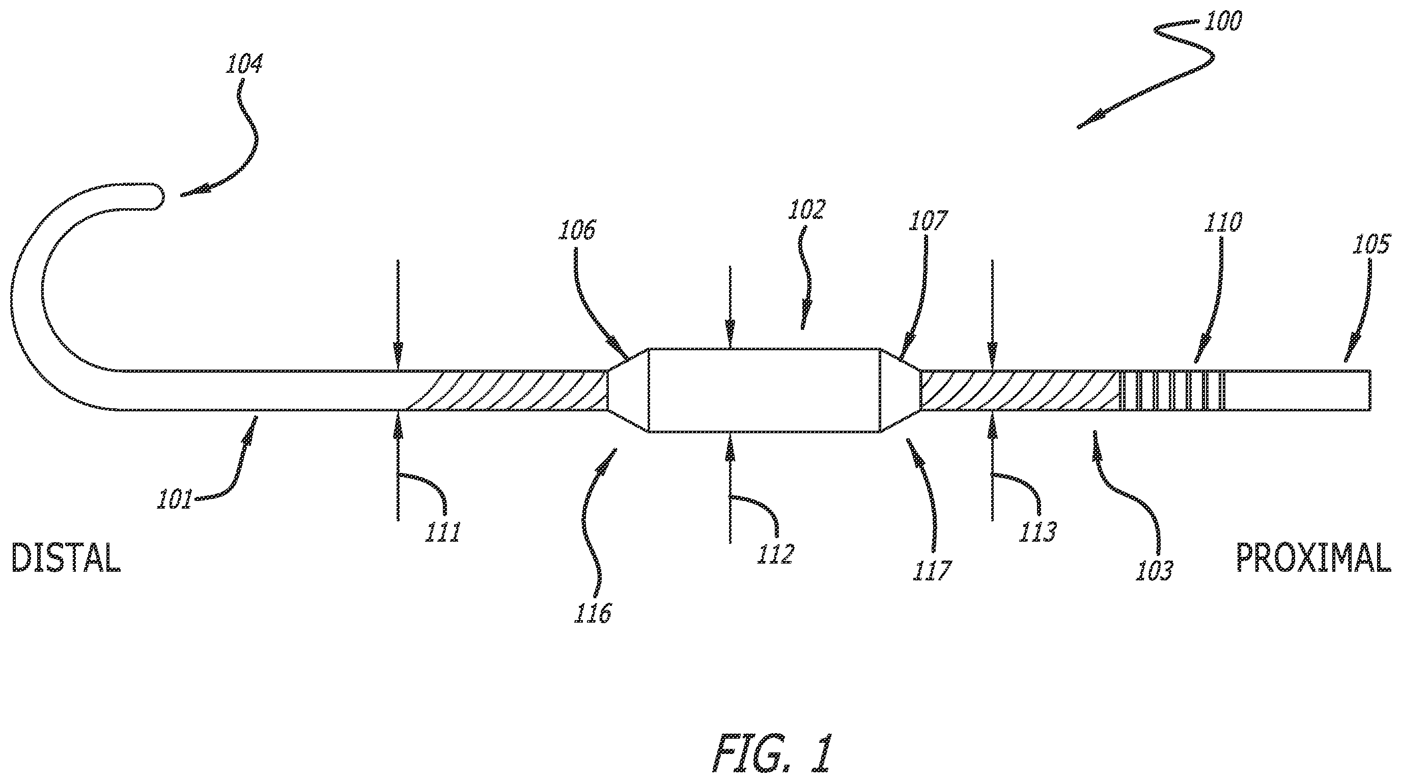 Patent US12472331 Figure 1 – Needle tip blunting using a length of a guidewire