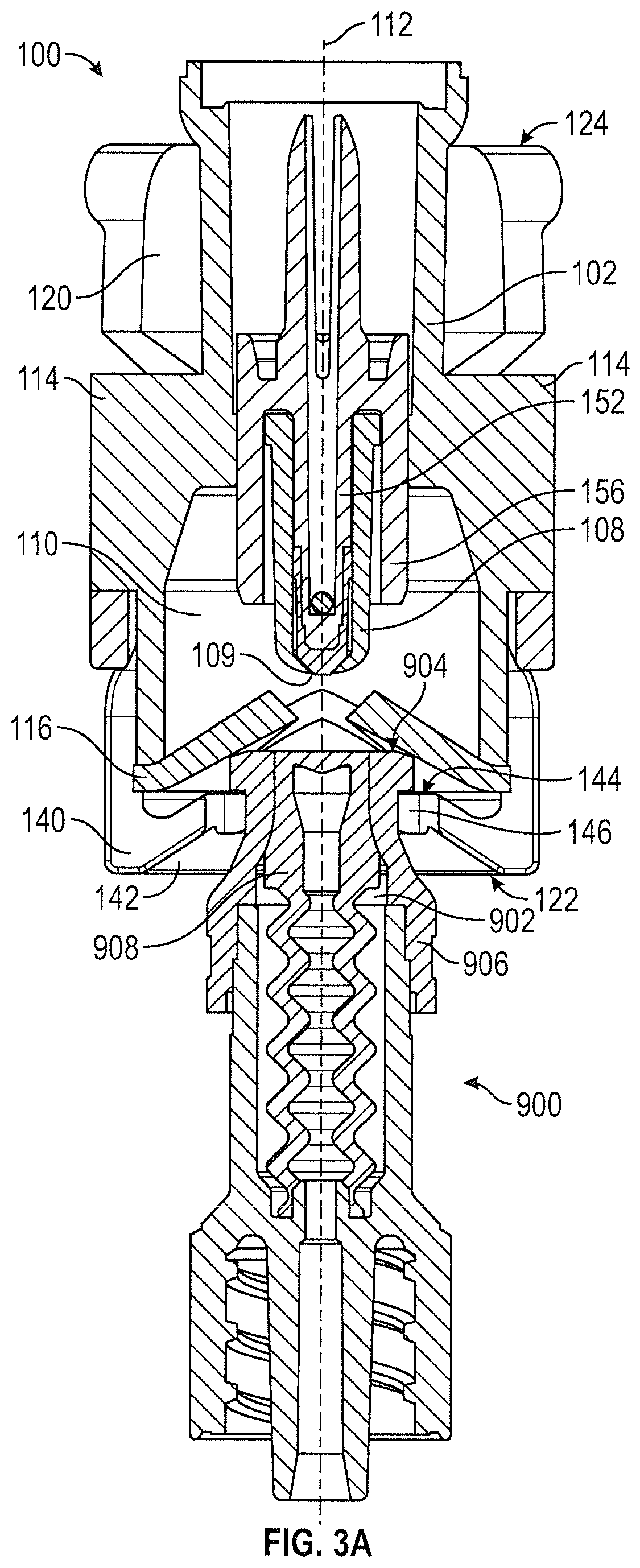 Patent US12472340 Figure 5 – Closed male luer device for use with needleless access devices