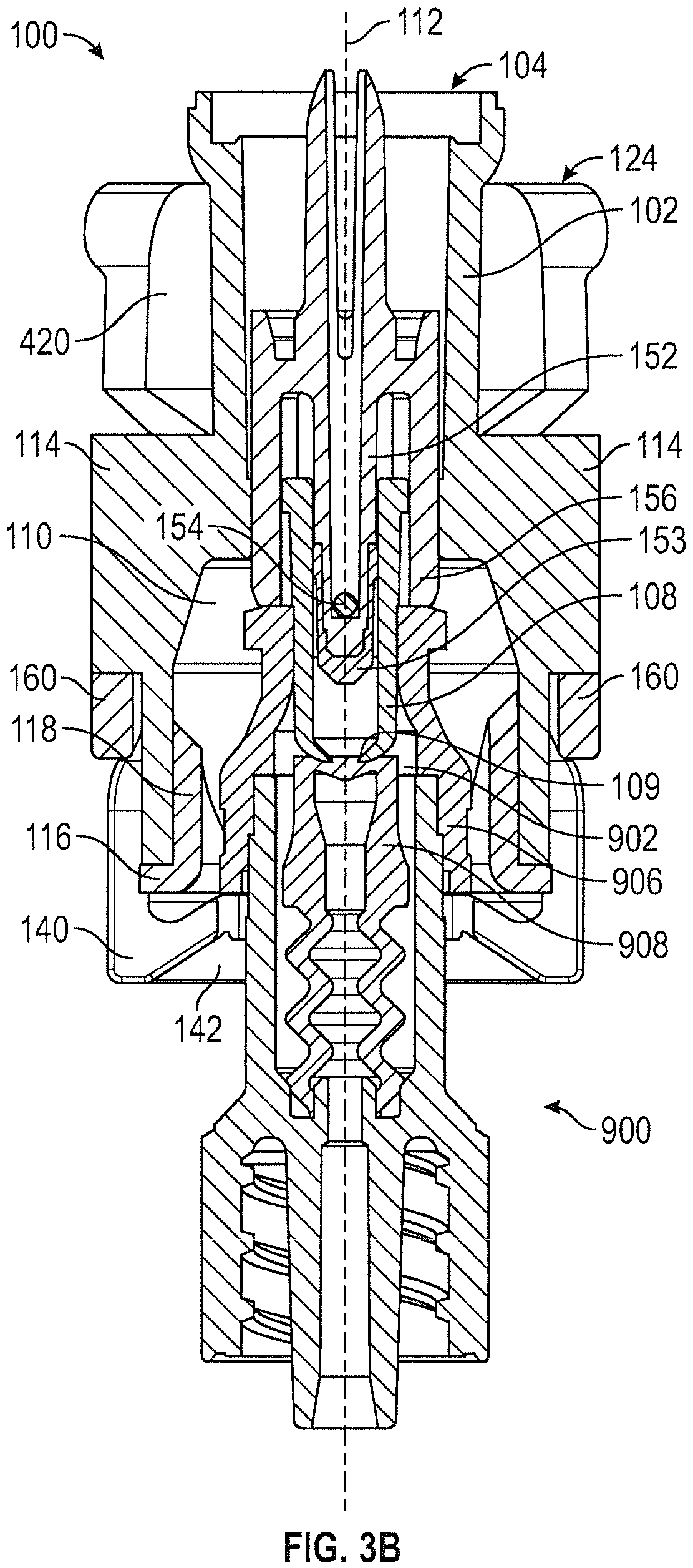 Patent US12472340 Figure 6 – Closed male luer device for use with needleless access devices