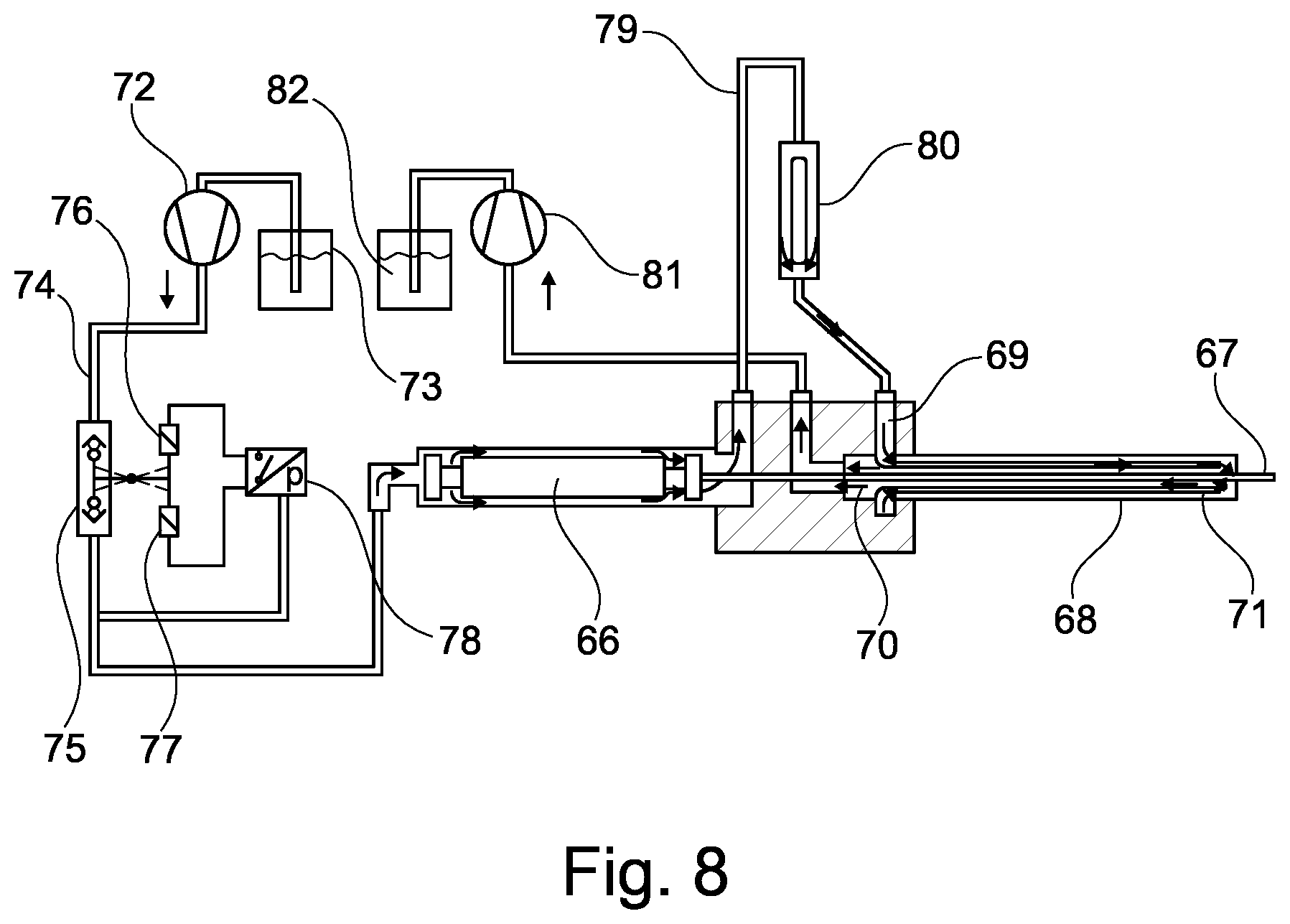 Patent US12472342 Figure 6 – Catheter device comprising a separating device for retaining magnetic particles contained in a fluid and protection device for a functional element