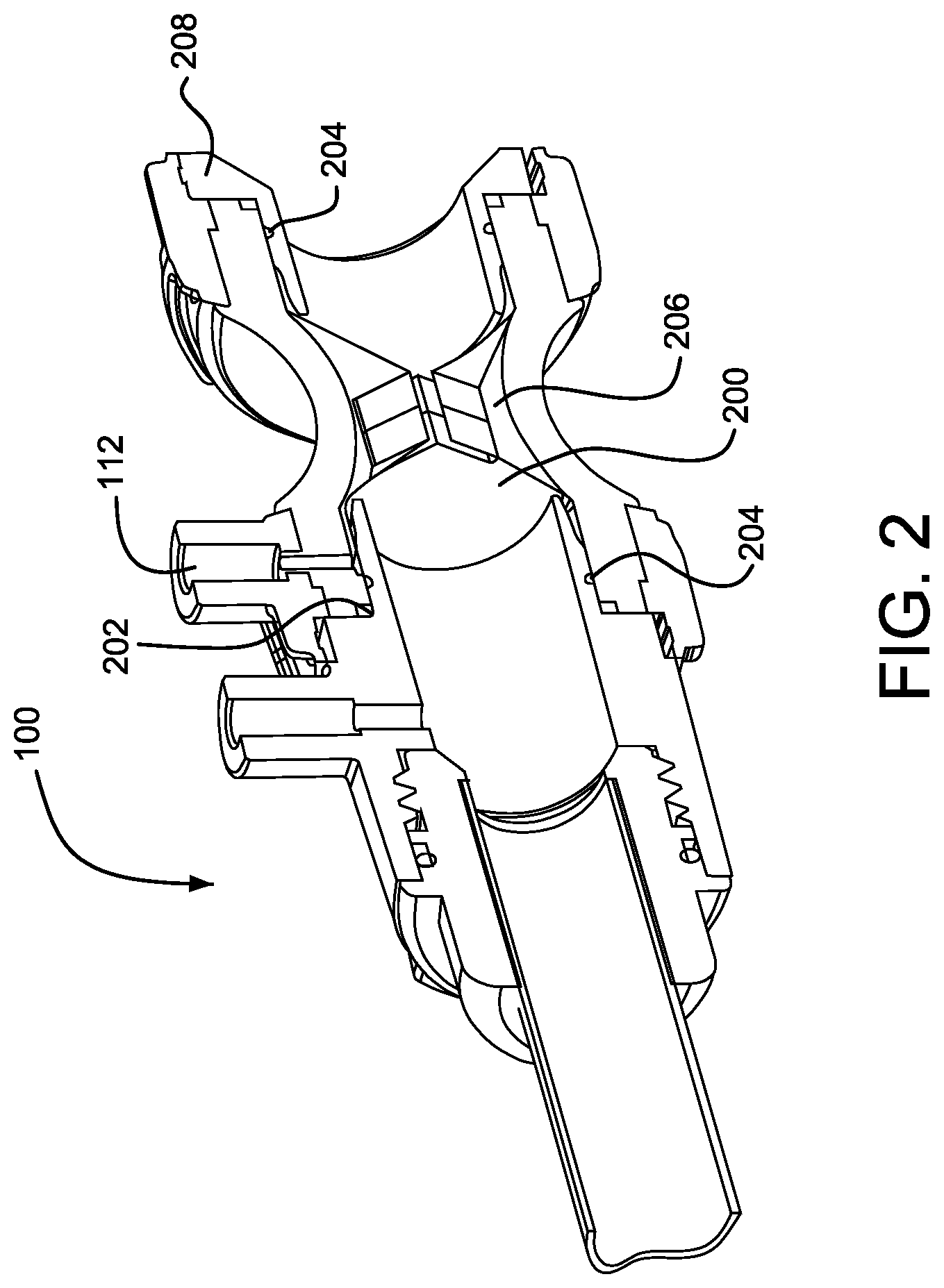 Patent US12472343 Figure 2 – Valve assembly for medical procedures
