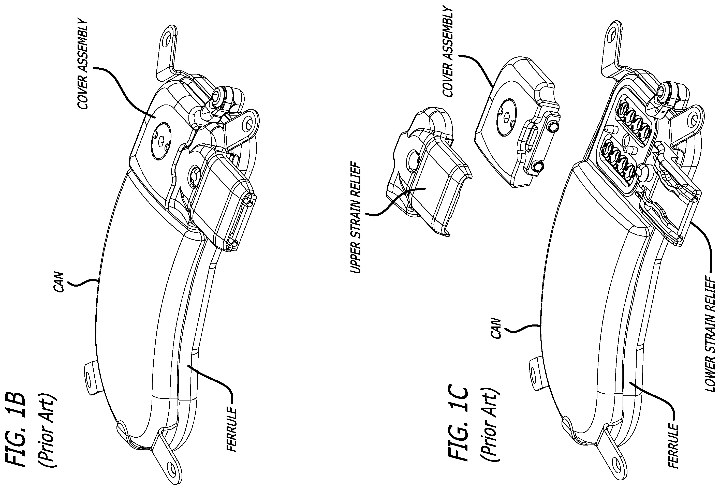 Patent US12472367 Figure 2 – Strain relief systems for active implantable medical devices