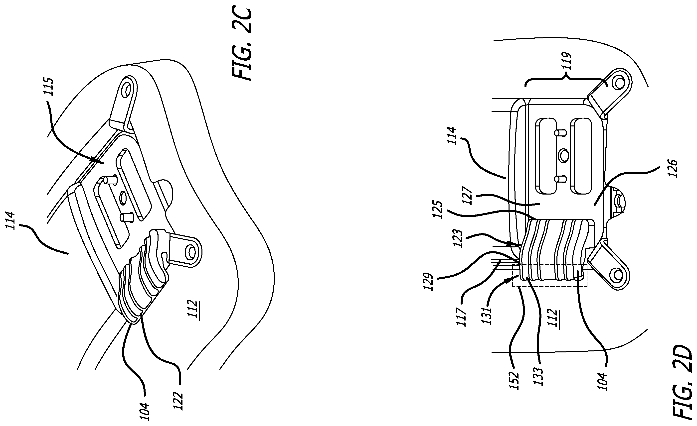 Patent US12472367 Figure 4 – Strain relief systems for active implantable medical devices