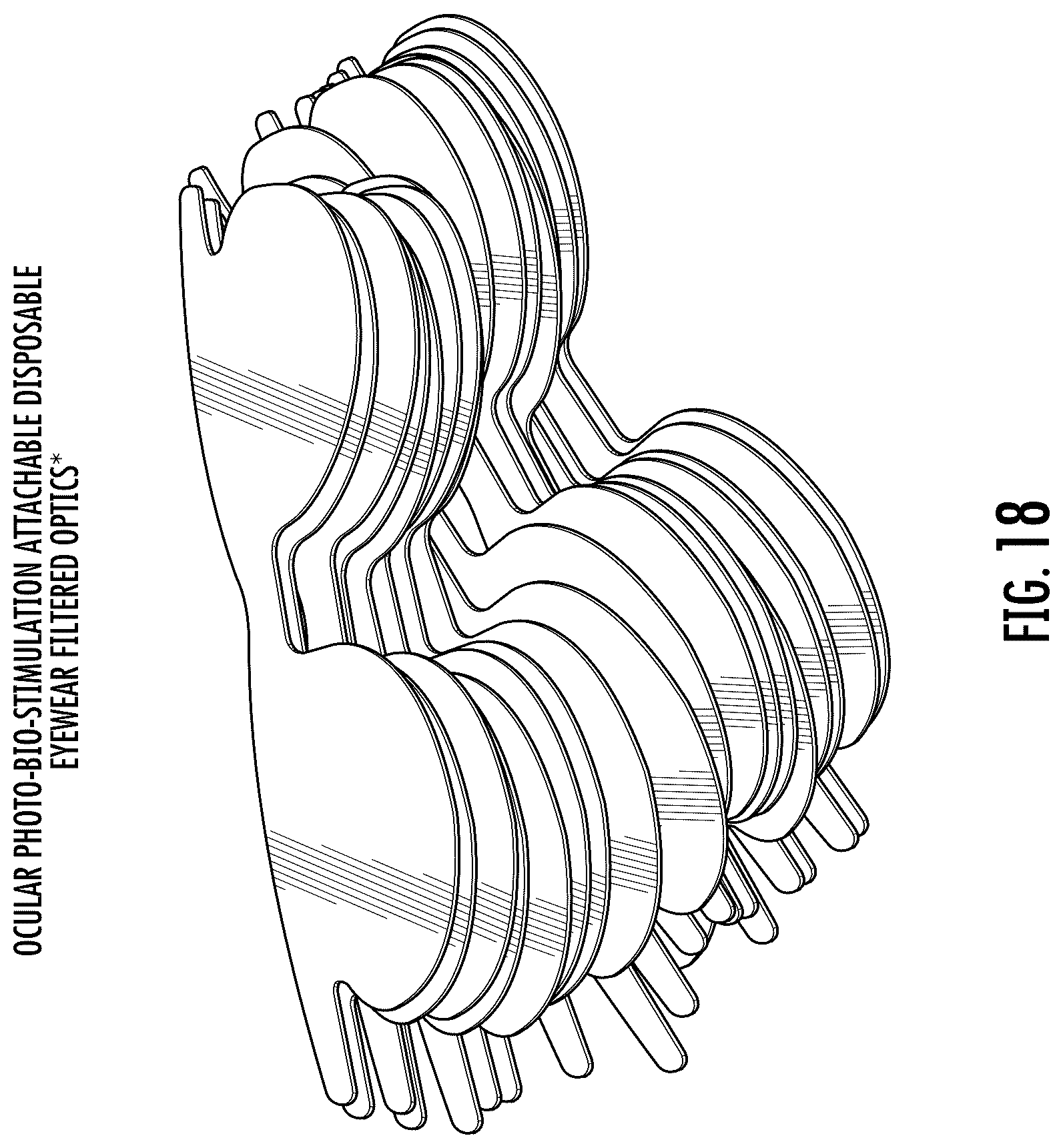 Patent US12472377 Figure 18 – Filtering eyewear and optics for ocular photo-bio-stimulation
