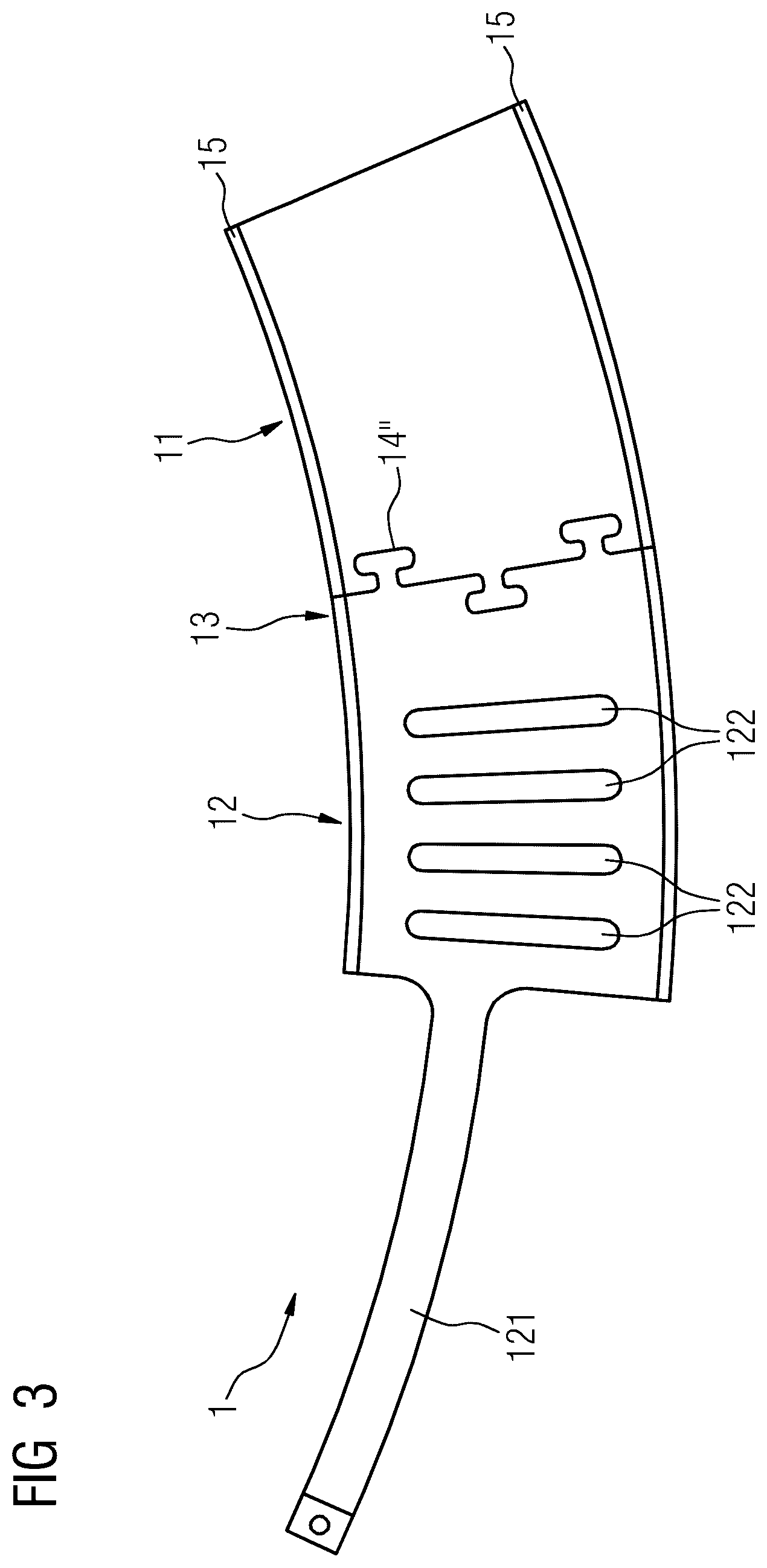 Patent US12472381 Figure 3 – Fin for collimating therapeutic radiation