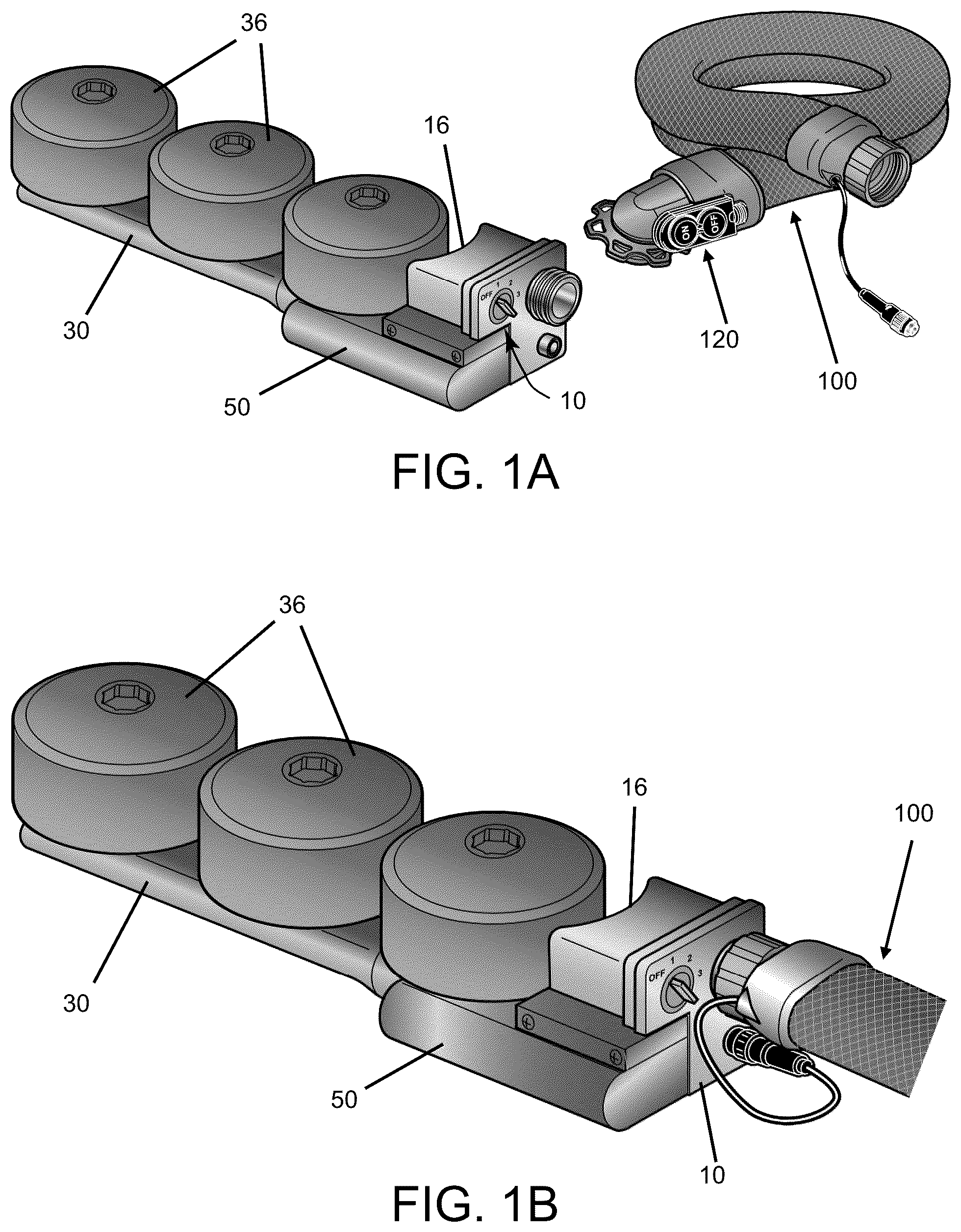 Patent US12472389 Figure 1 – Modular, adjustable powered air purifying respirator system